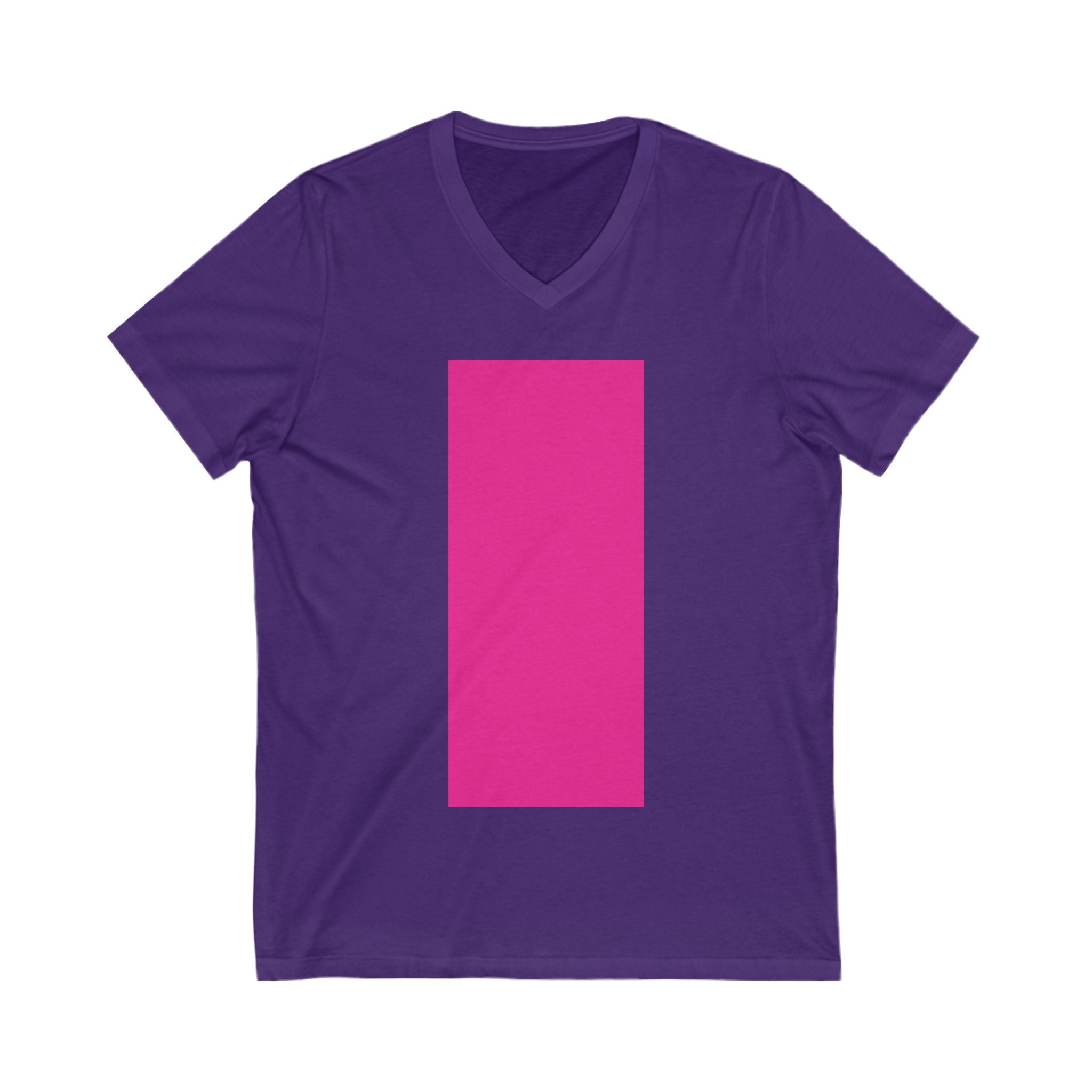 V-Neck T-Shirt | Bright Pink