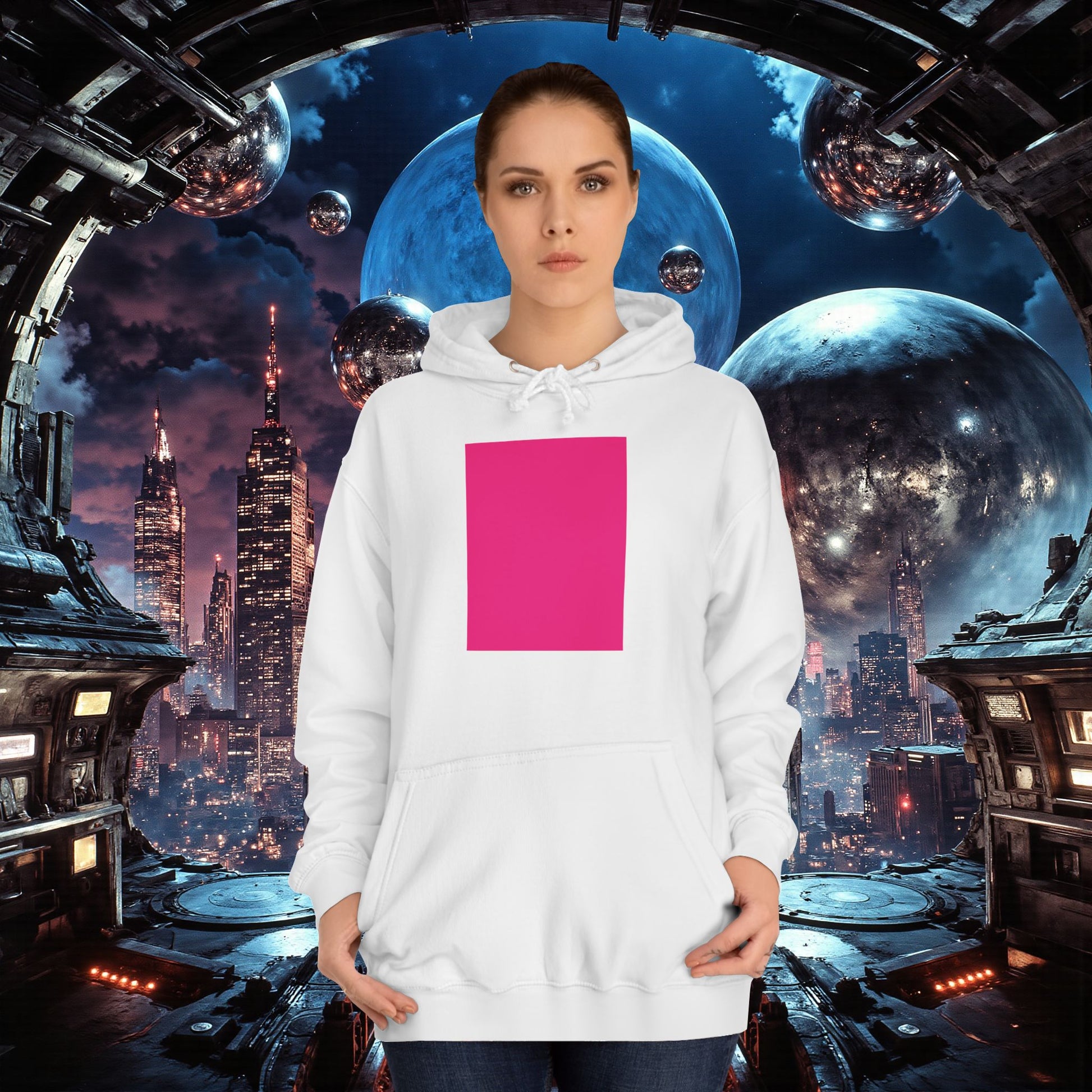 College Hoodie | Bright Pink