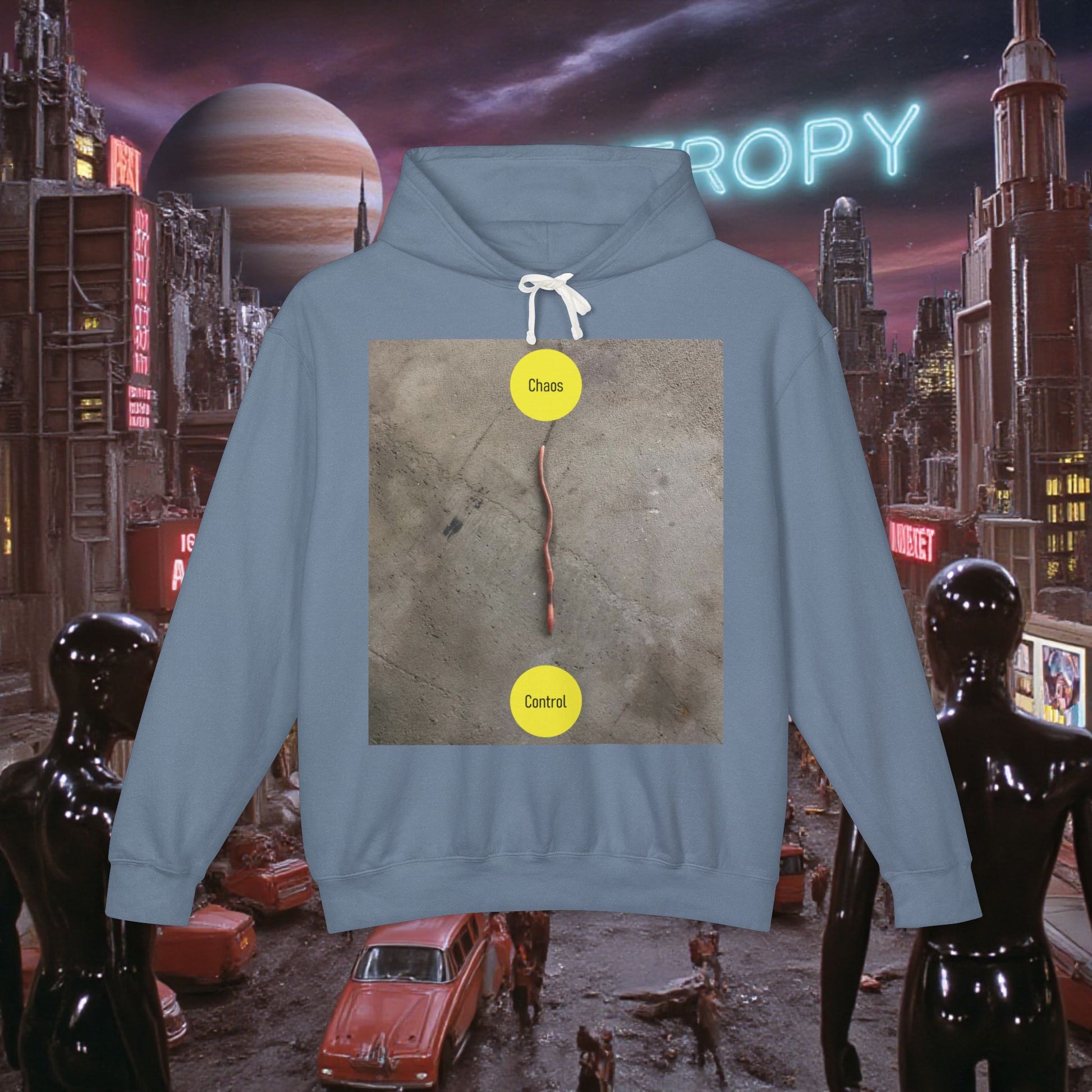 Hoodie Sweatshirt | Control The Chaos Control The Worm