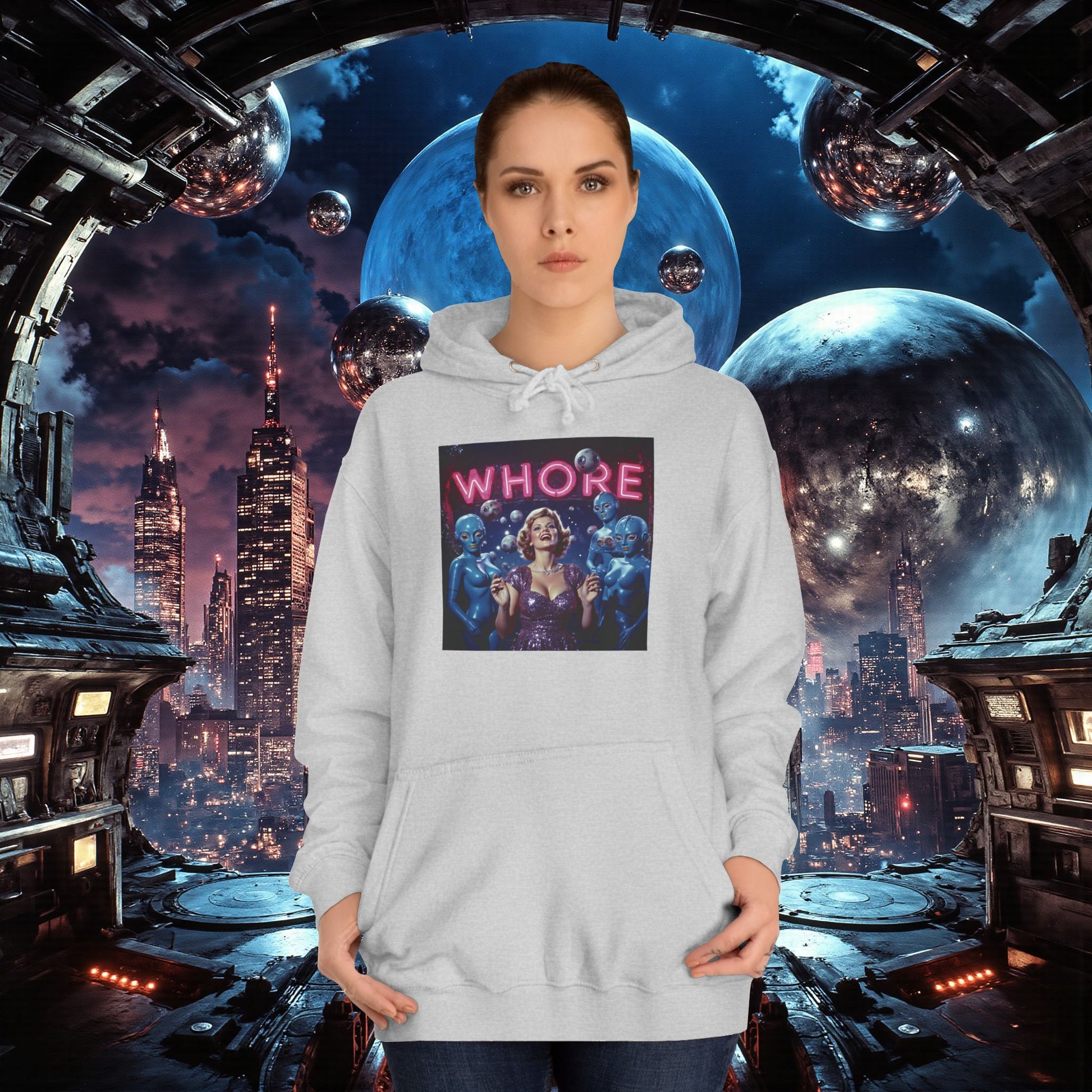 College Hoodie | WHORE