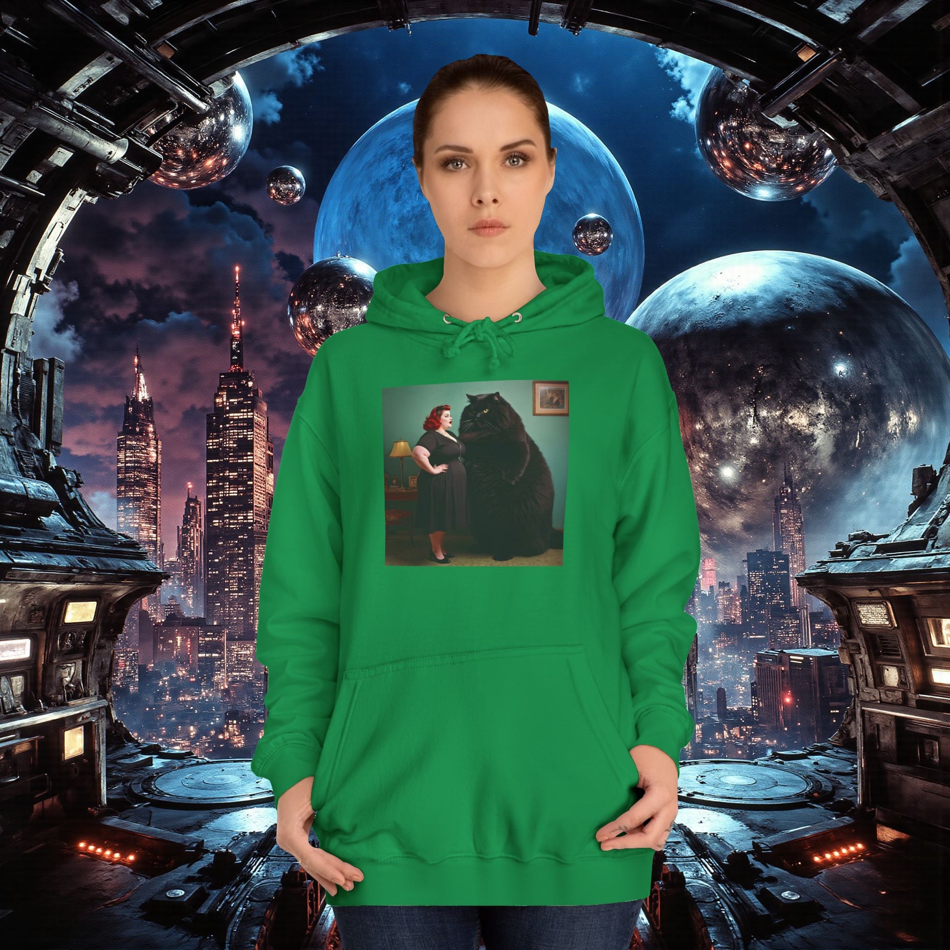 College Hoodie | Black Pussy