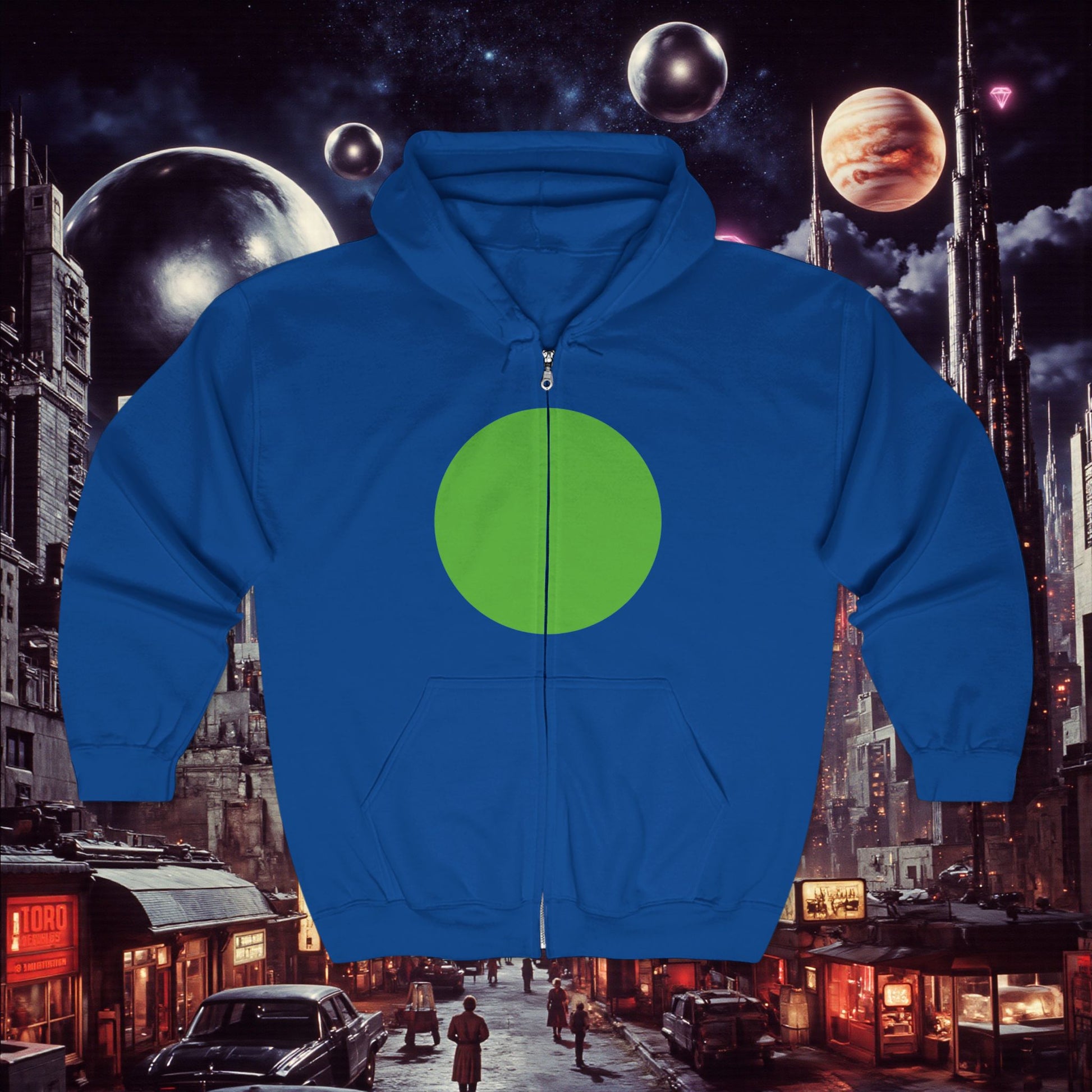 Zip Hoodie | Green