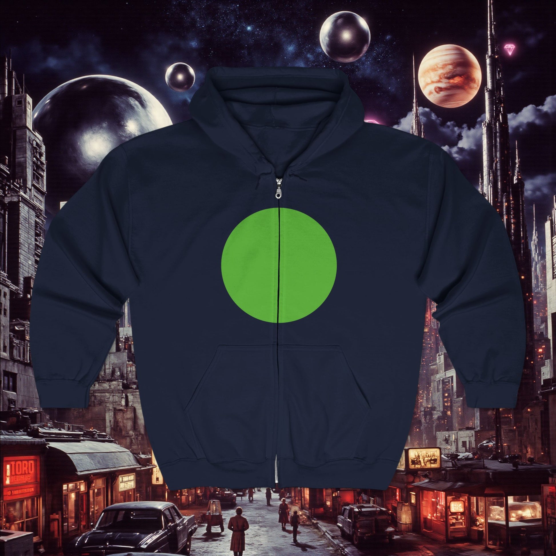 Zip Hoodie | Green