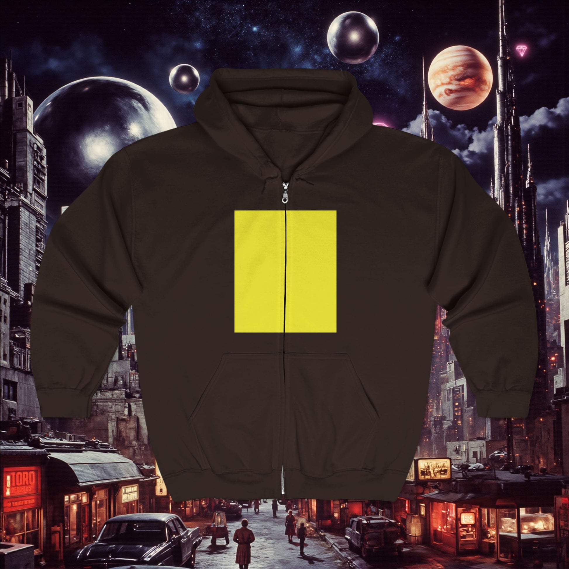 Zip Hoodie | Yellow
