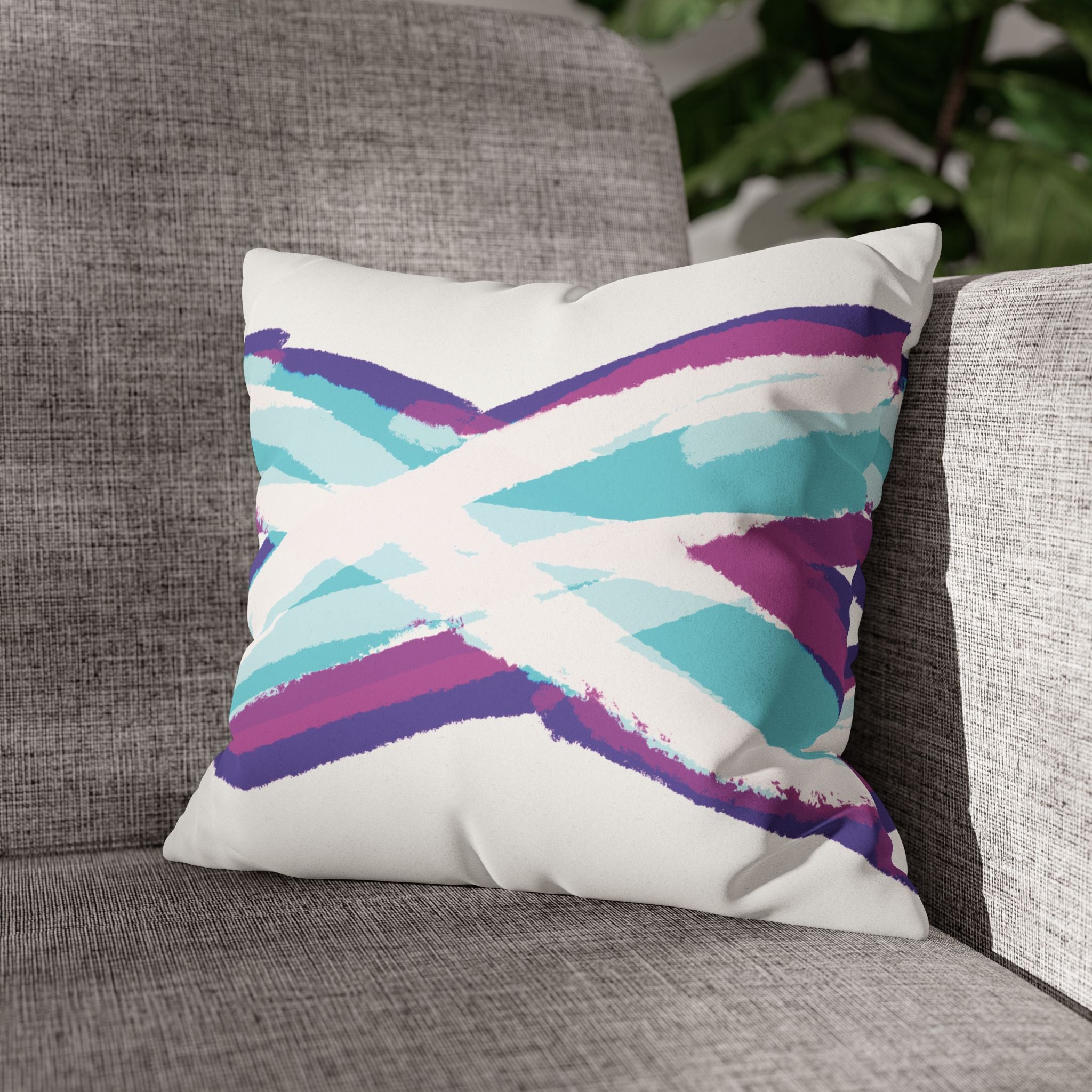 Pillow Case | Faux Suede | X