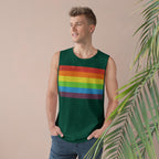 Muscle Tank | Distressed Vintage Pride Flag
