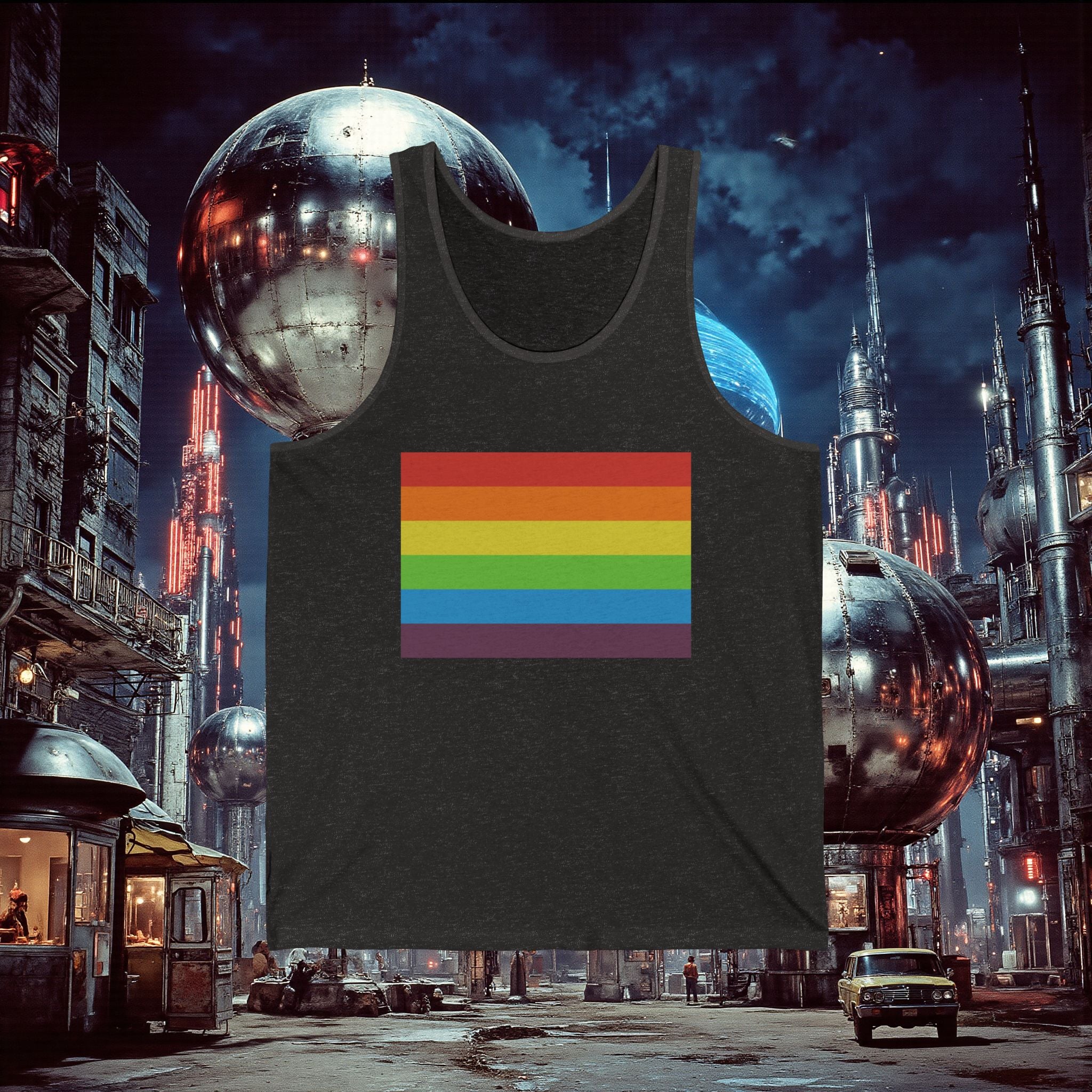 Jersey Tank | Vintage Pride Flag