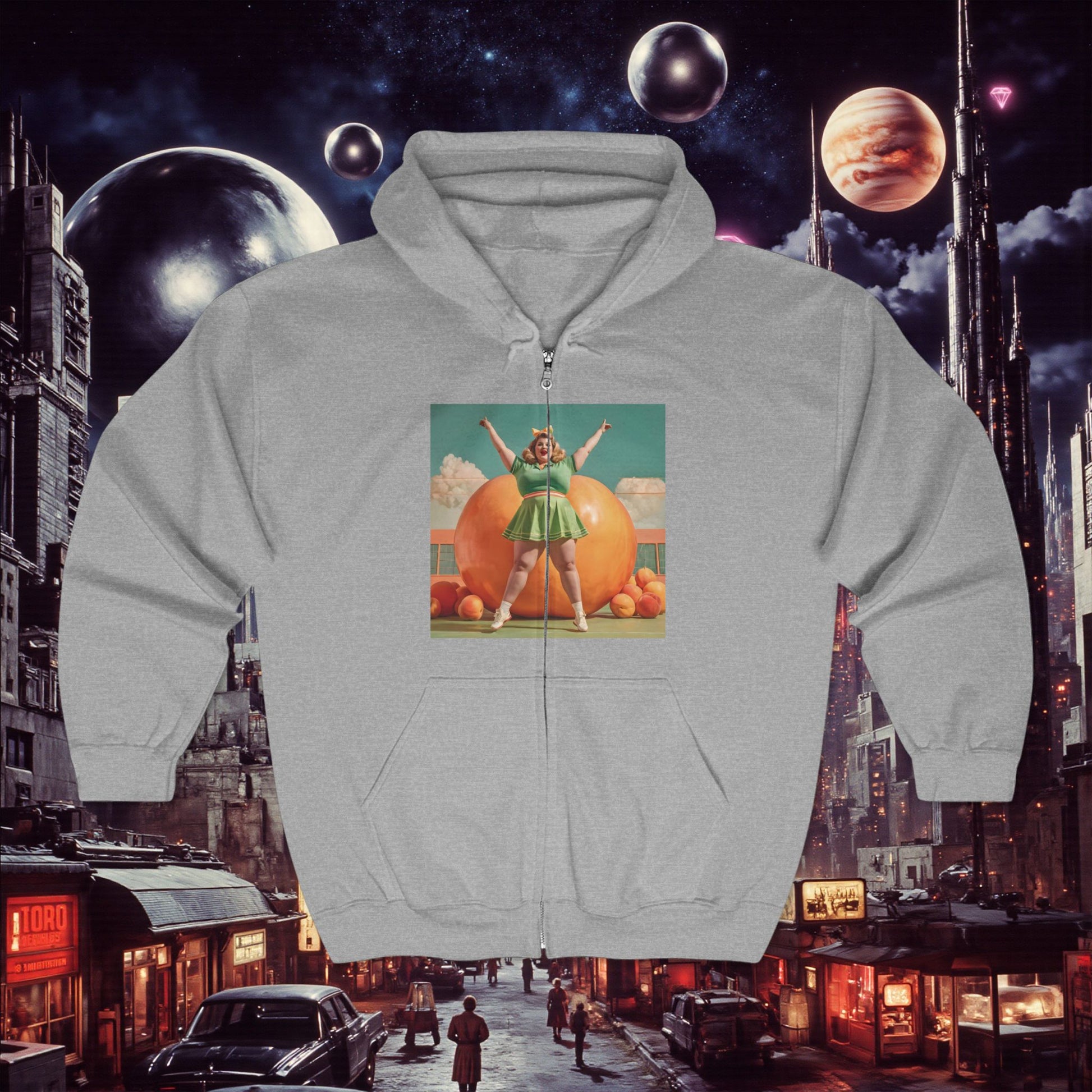 Zip Hoodie | Fat Peaches