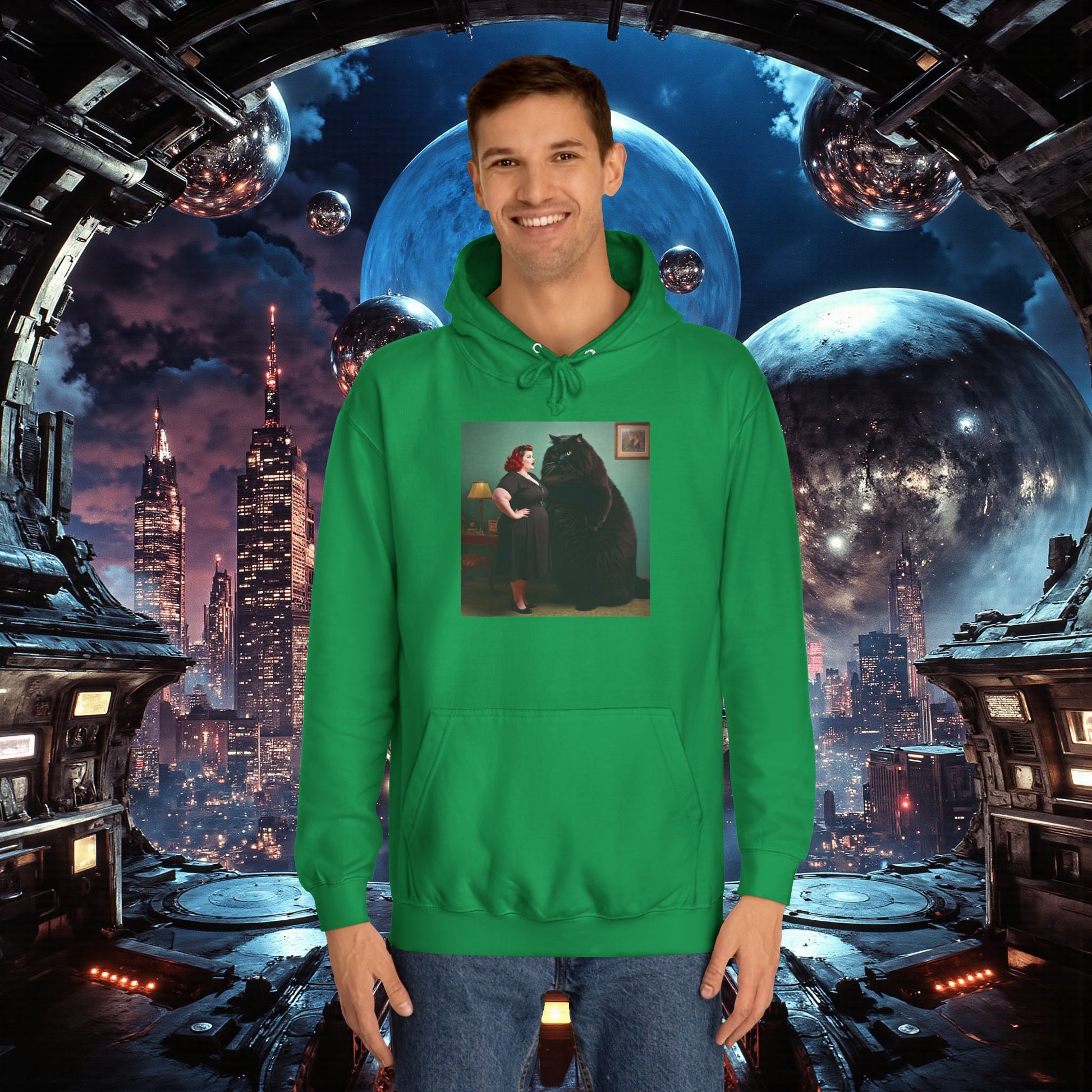 College Hoodie | Black Pussy
