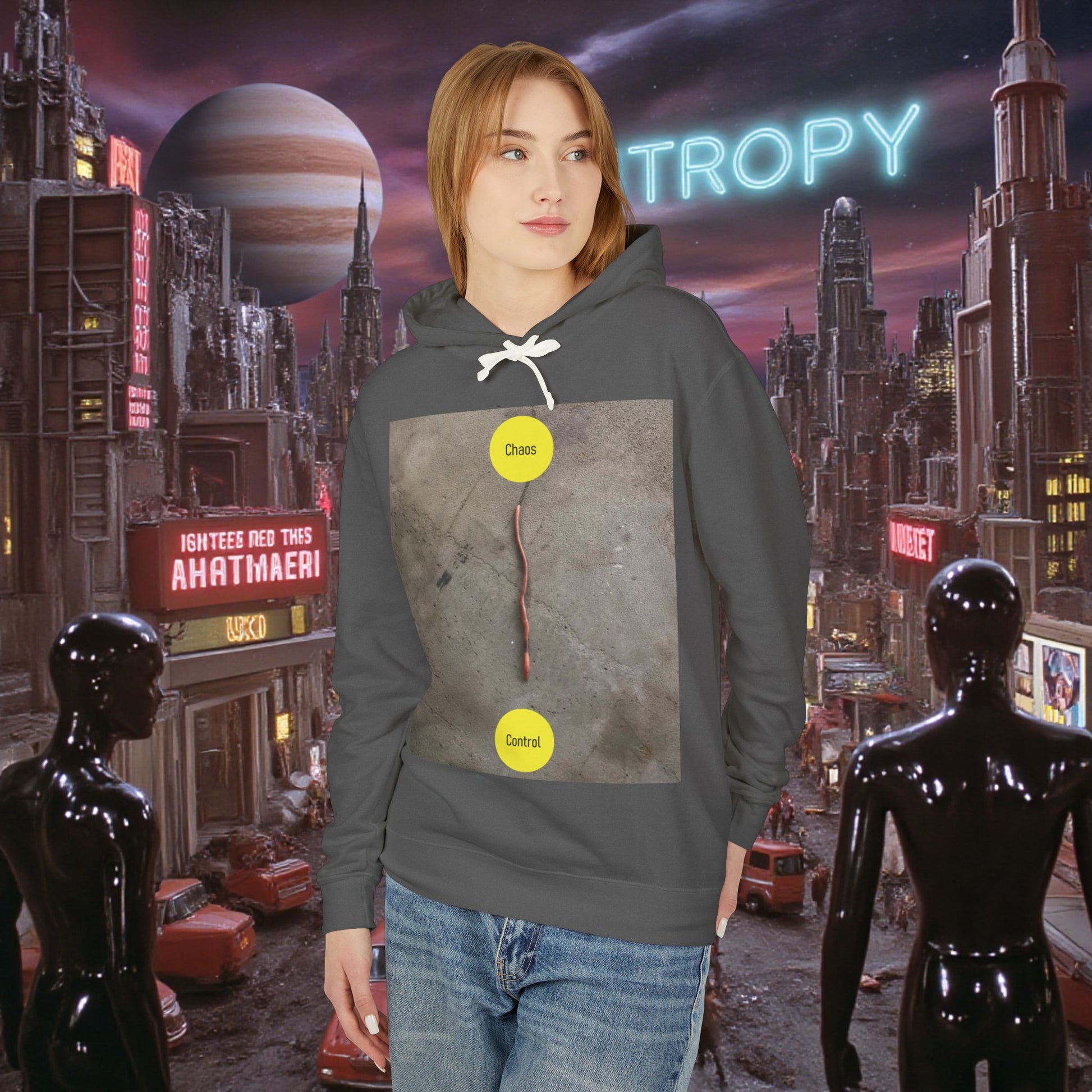 Hoodie Sweatshirt | Control The Chaos Control The Worm