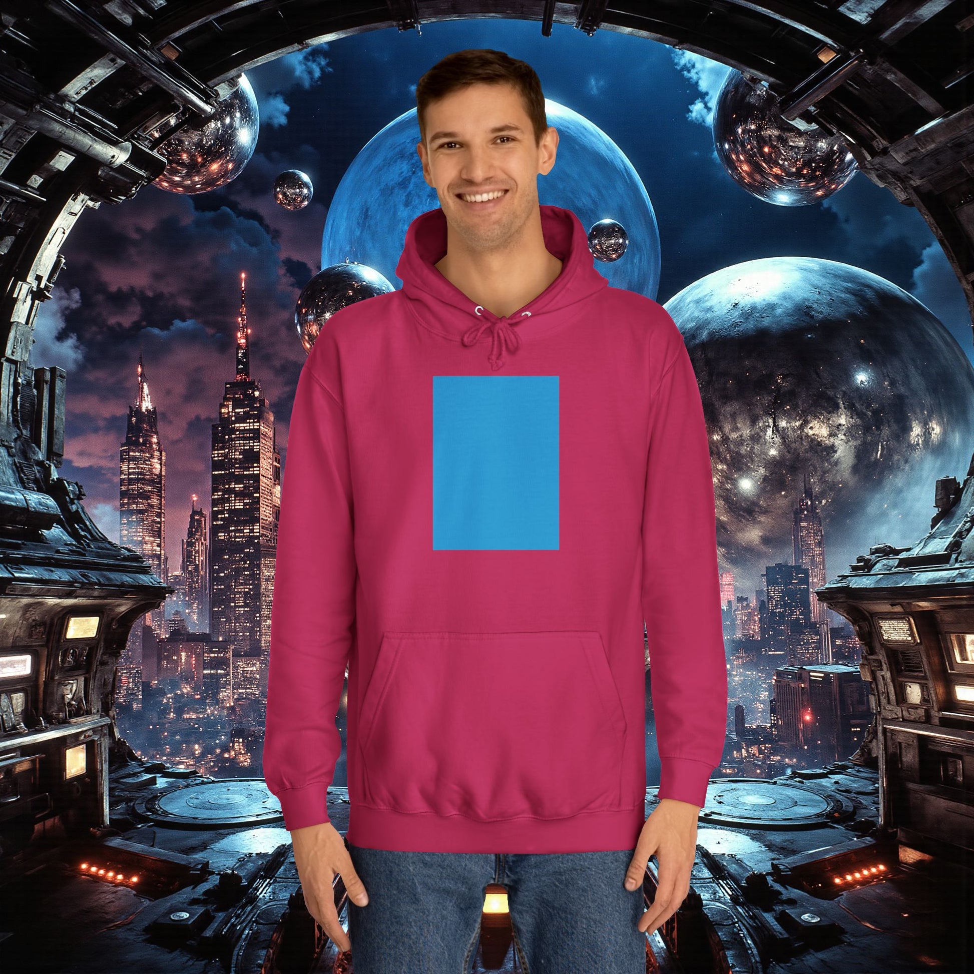 College Hoodie | Bright Blue