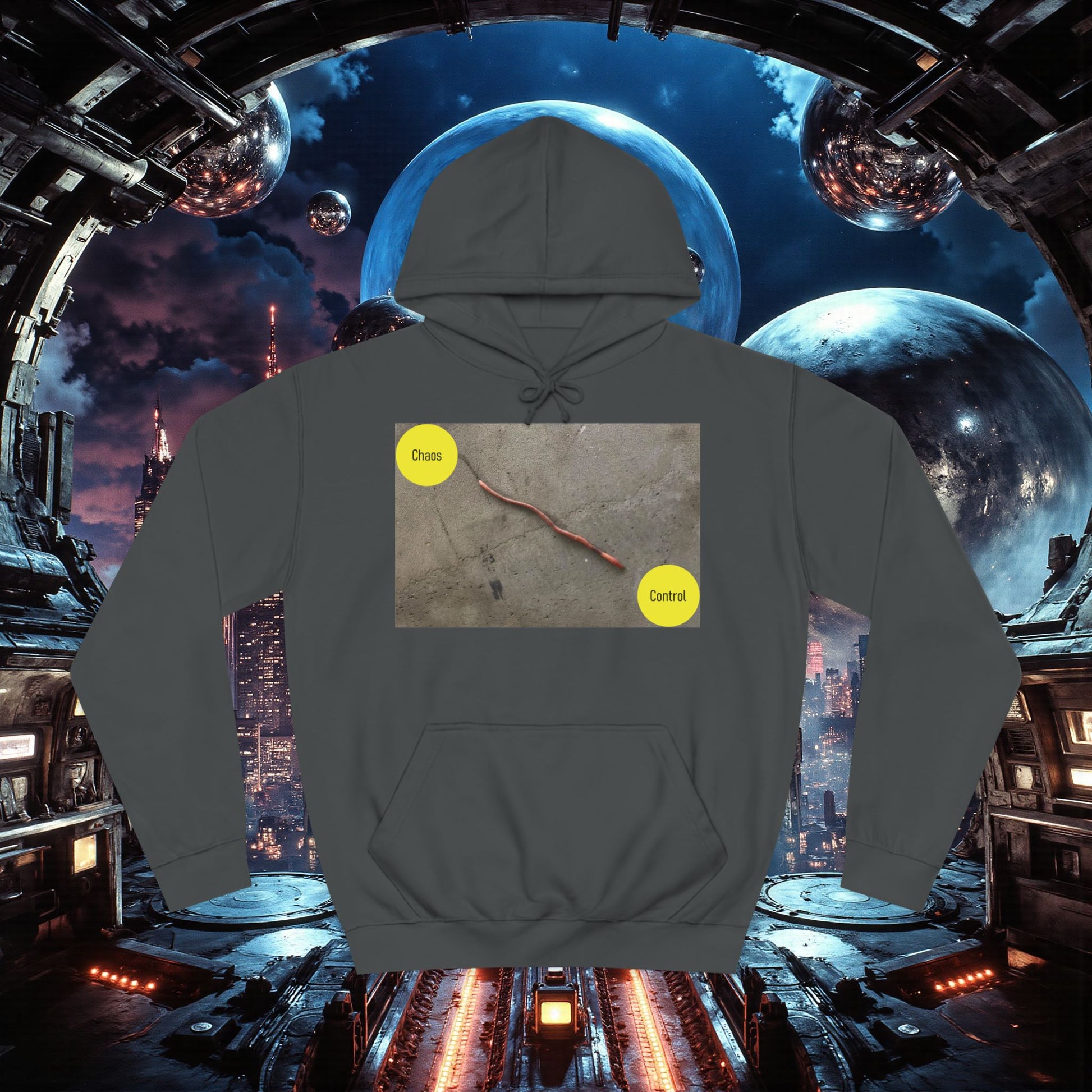 College Hoodie | Control The Chaos Control The Worm