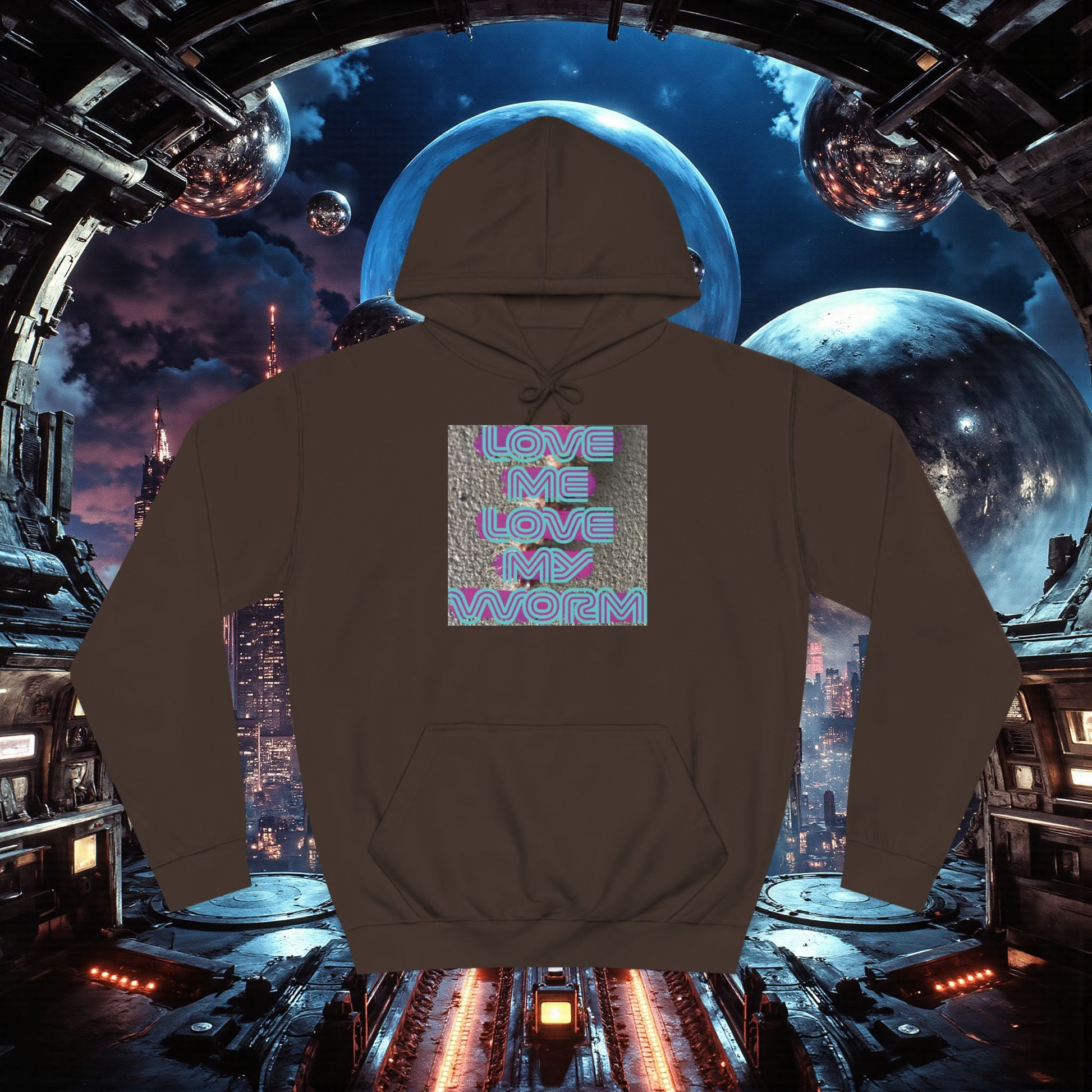 College Hoodie | Love Me Love My Worm (for the devout)