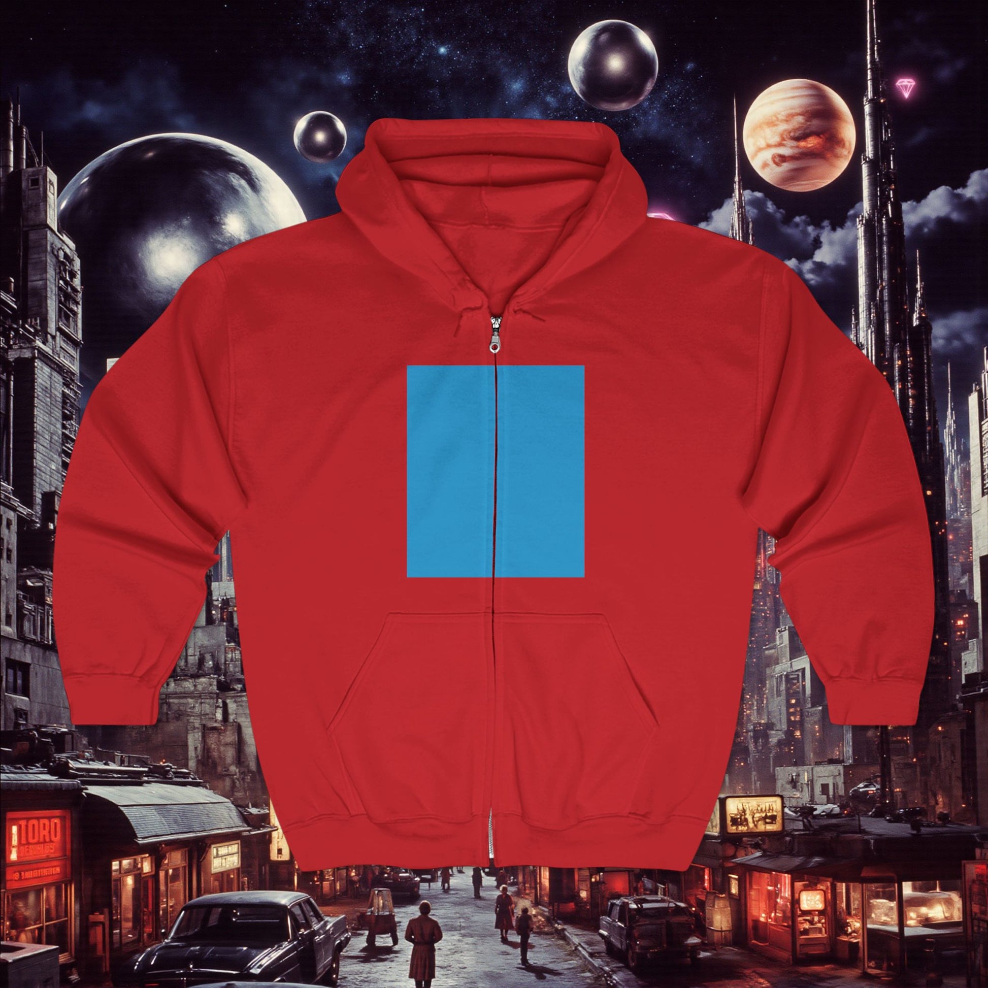 Zip Hoodie | Bright Blue
