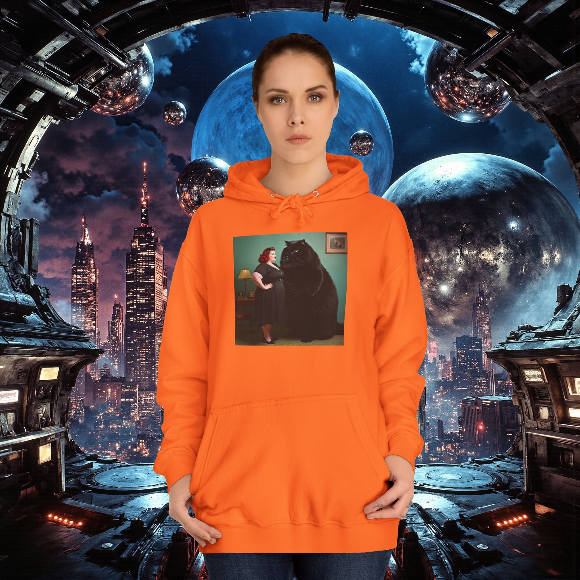 College Hoodie | Black Pussy