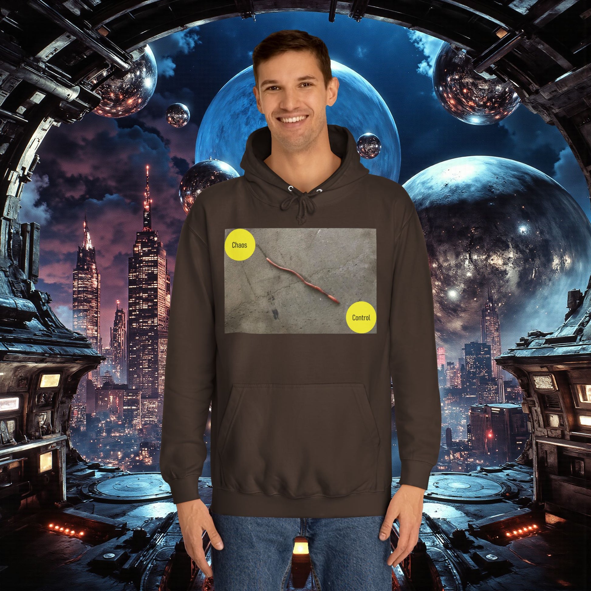 College Hoodie | Control The Chaos Control The Worm