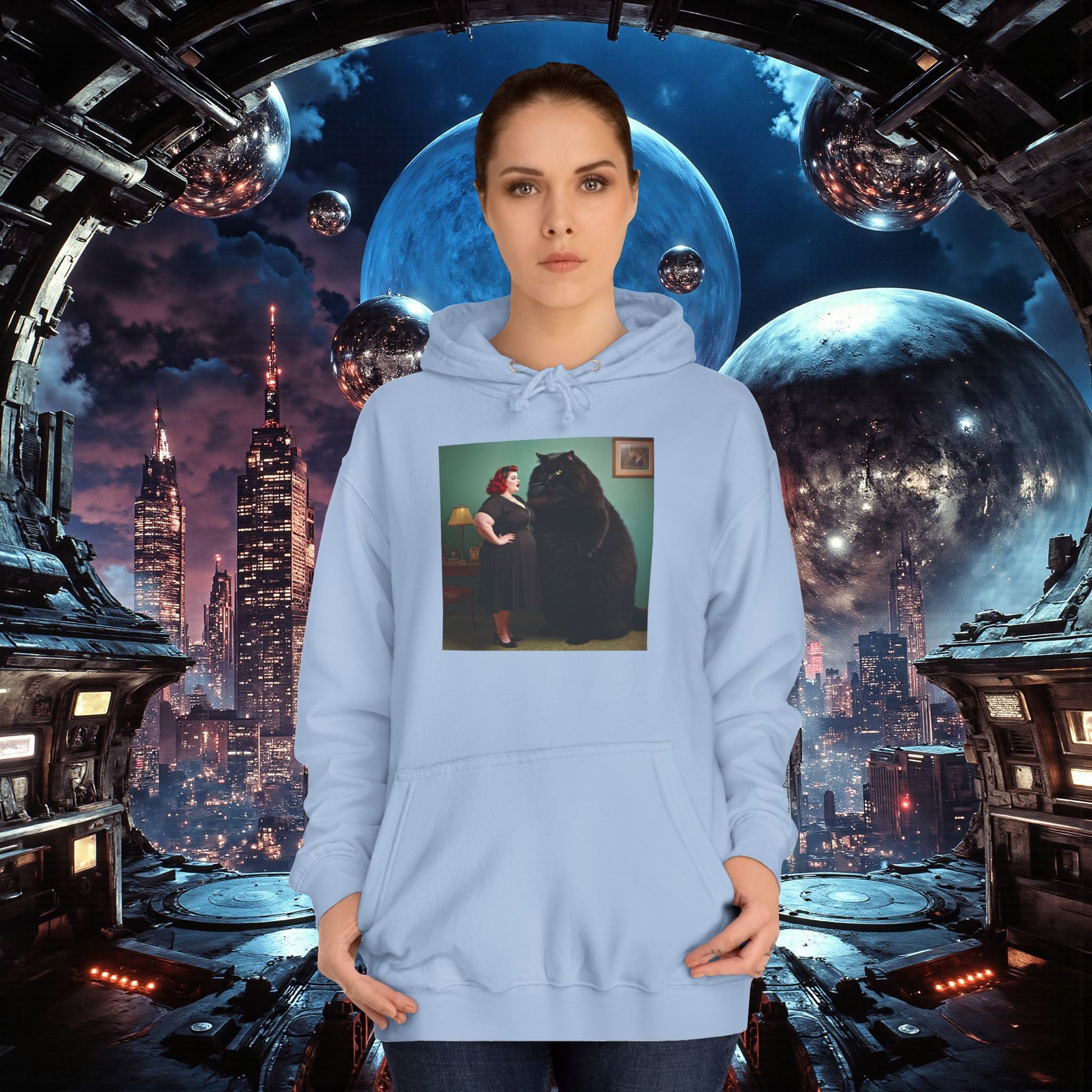 College Hoodie | Black Pussy