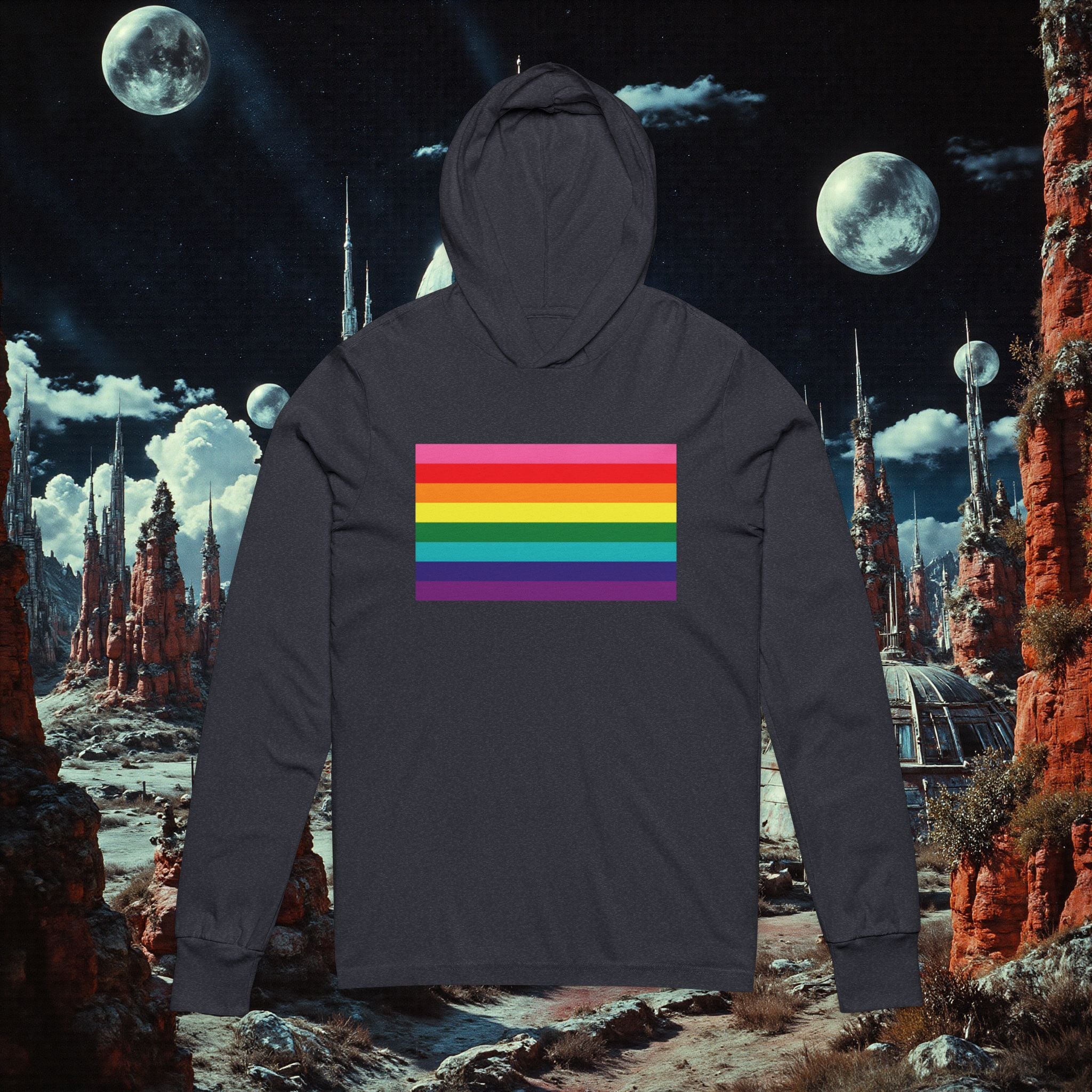Hooded Long Sleeve Tee | Pride
