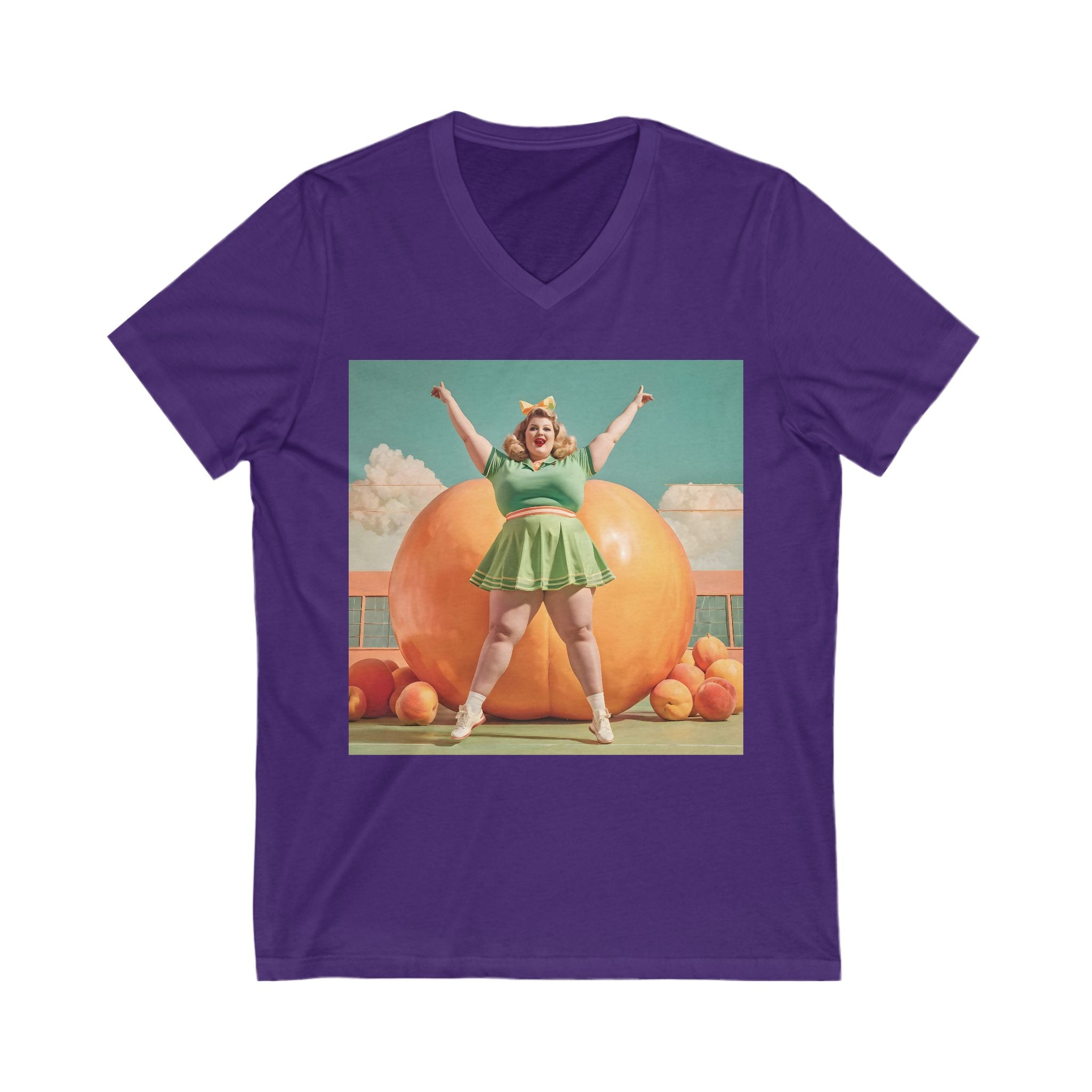 V-Neck T-Shirt | Fat Peaches