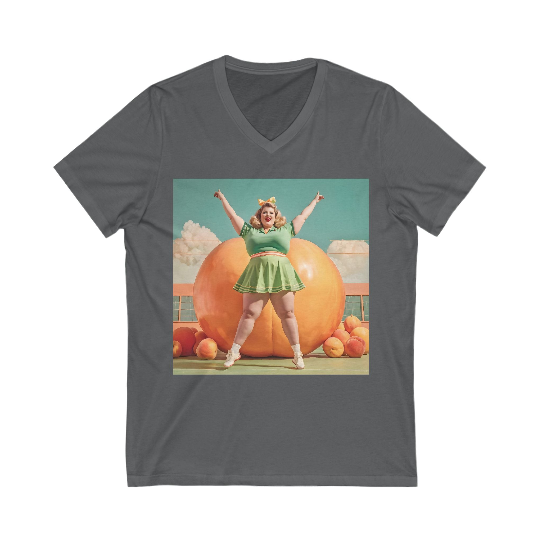 V-Neck T-Shirt | Fat Peaches