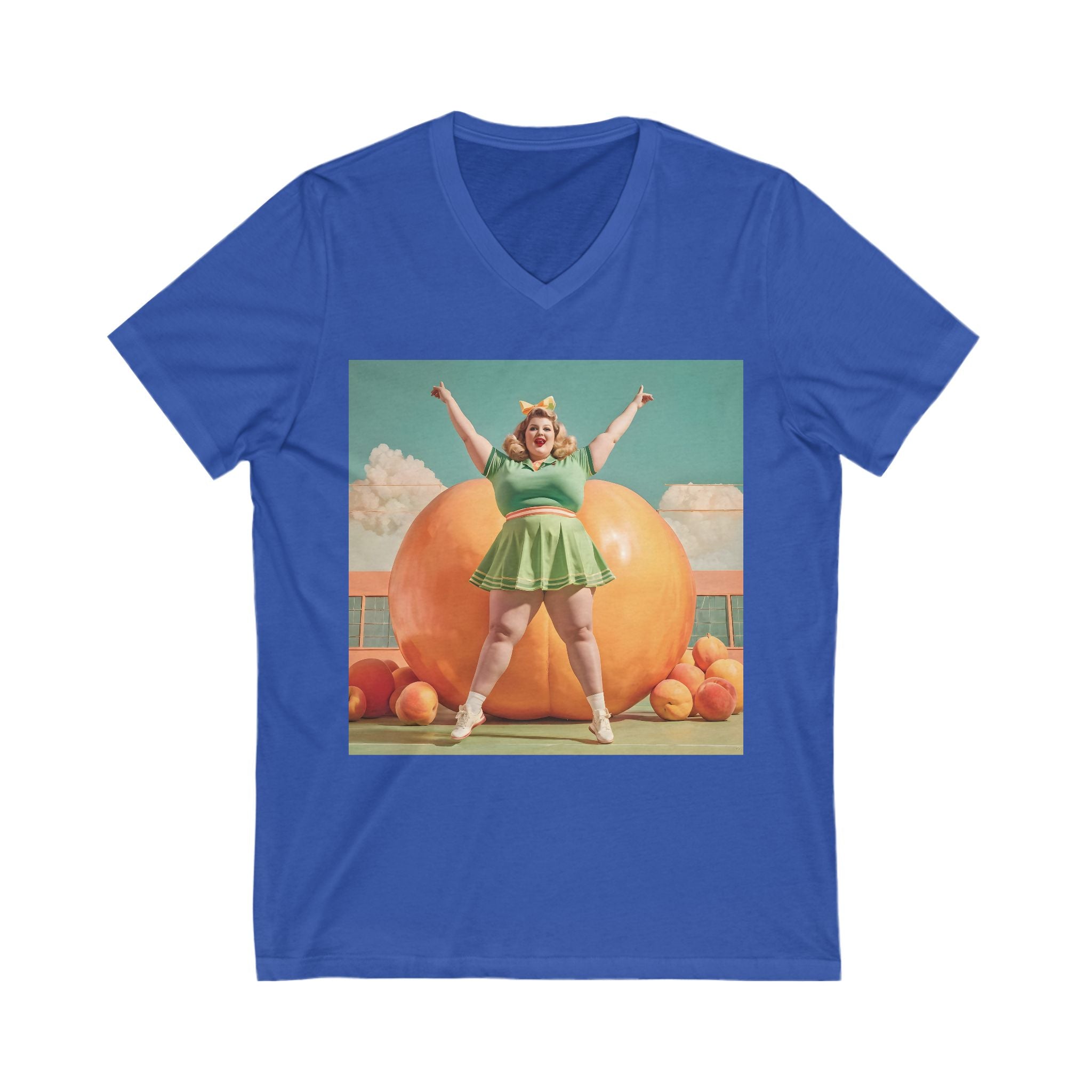 V-Neck T-Shirt | Fat Peaches