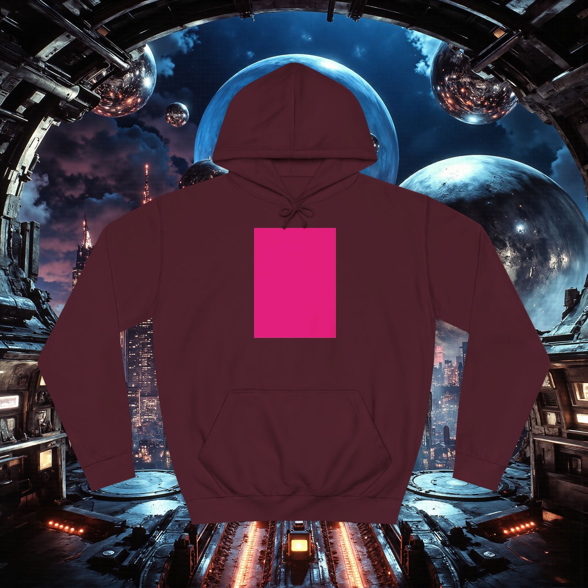 College Hoodie | Bright Pink