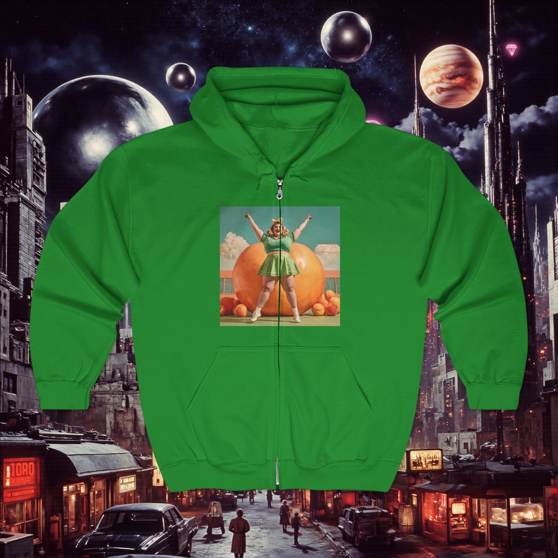 Zip Hoodie | Fat Peaches