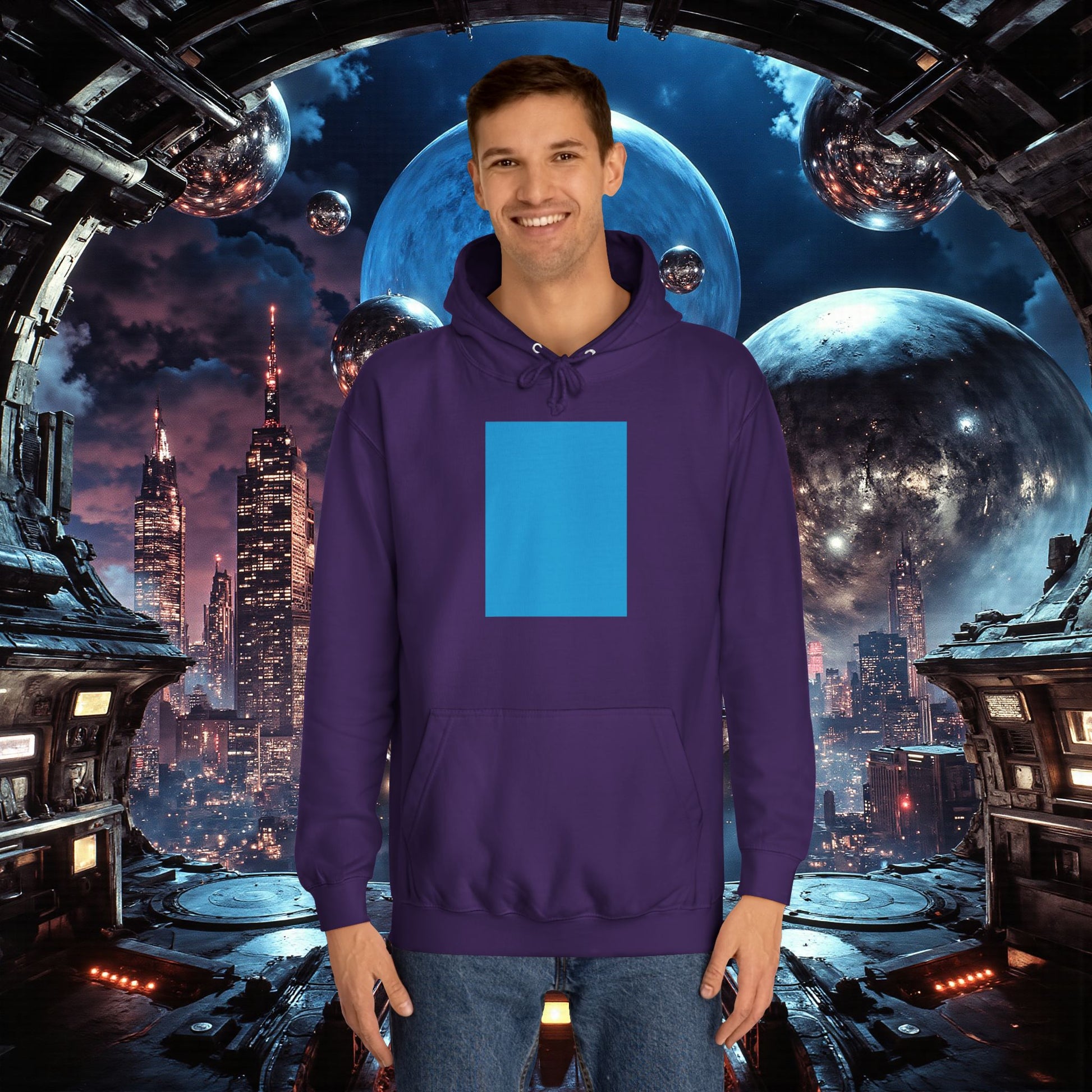 College Hoodie | Bright Blue