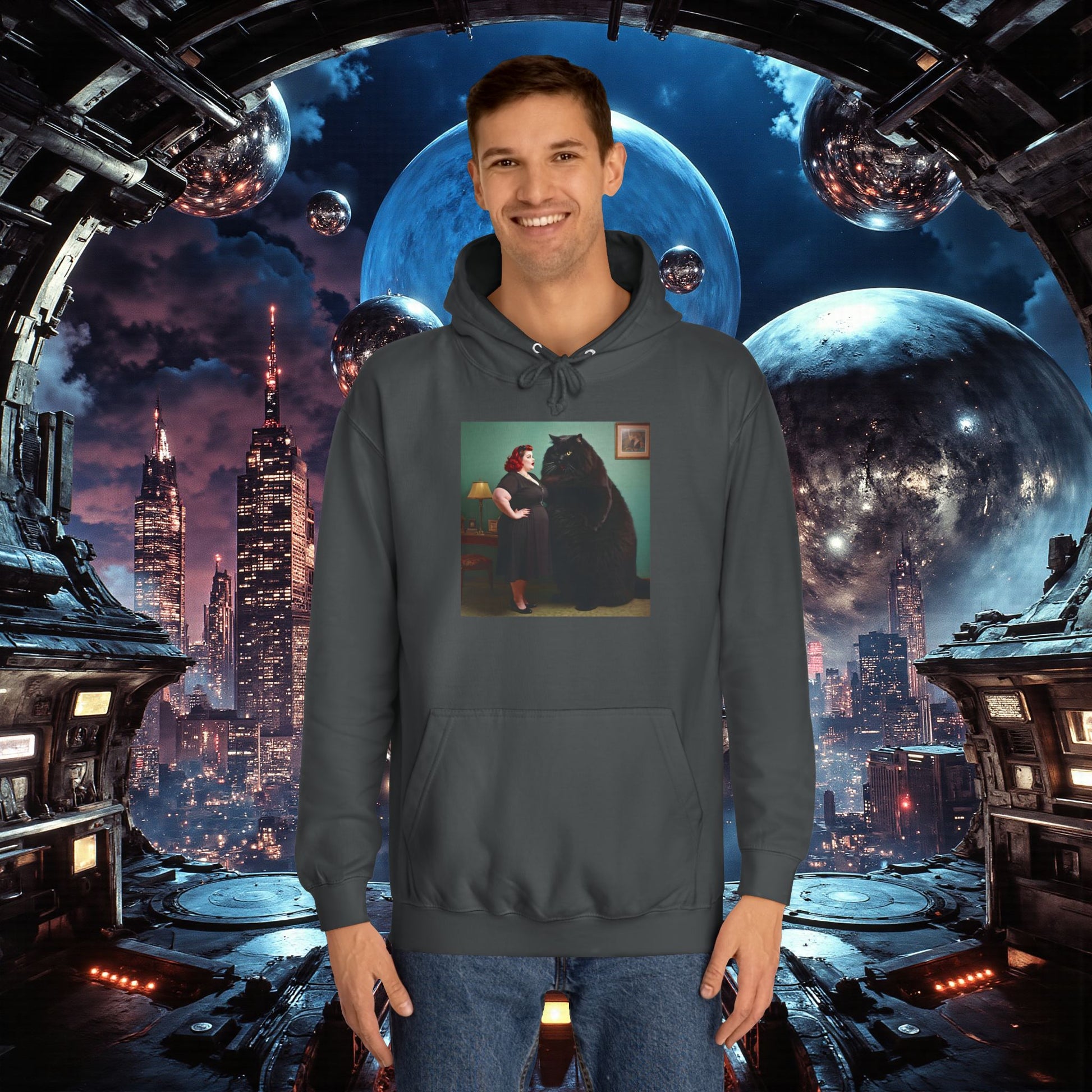 College Hoodie | Black Pussy