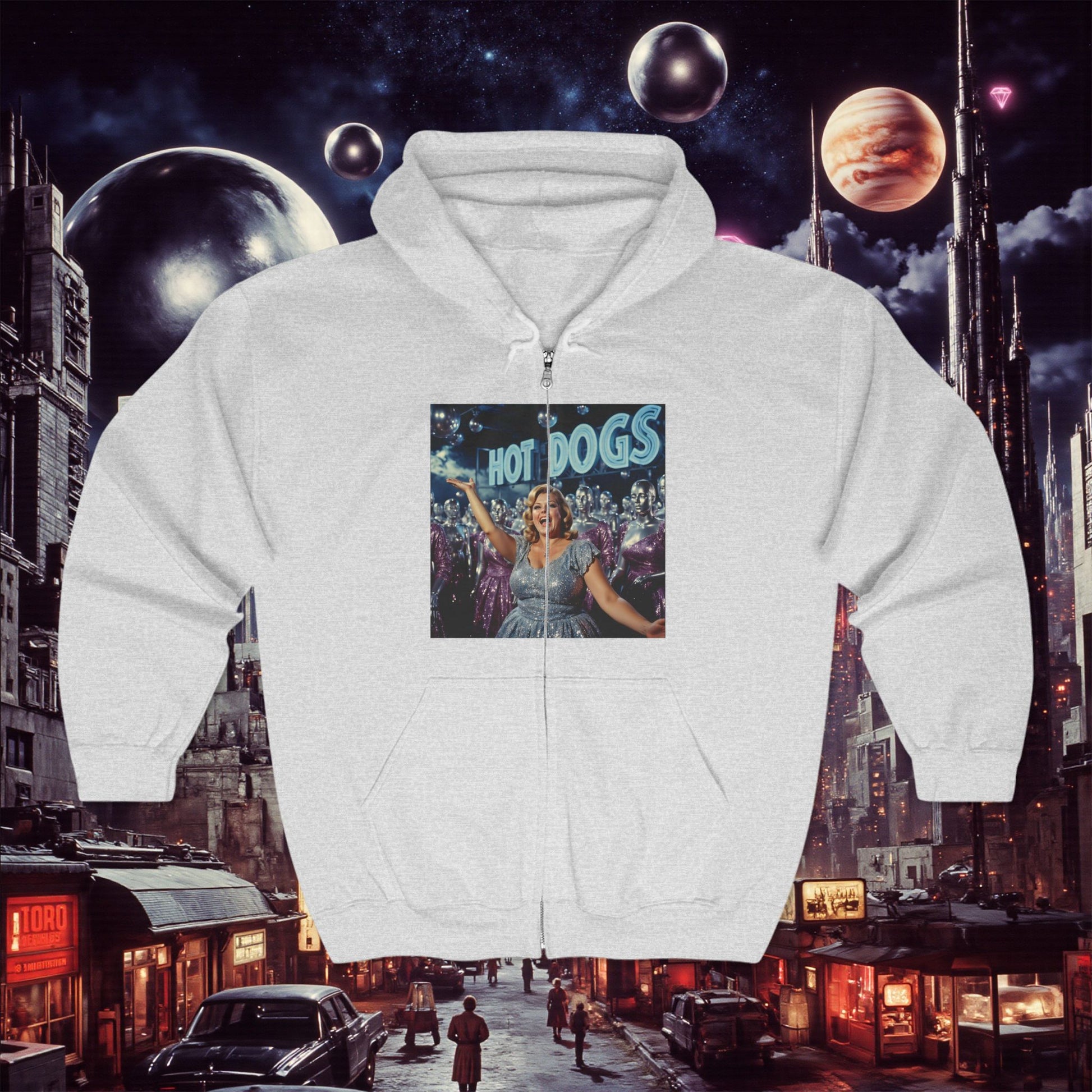 Zip Hoodie | Hot Dogs