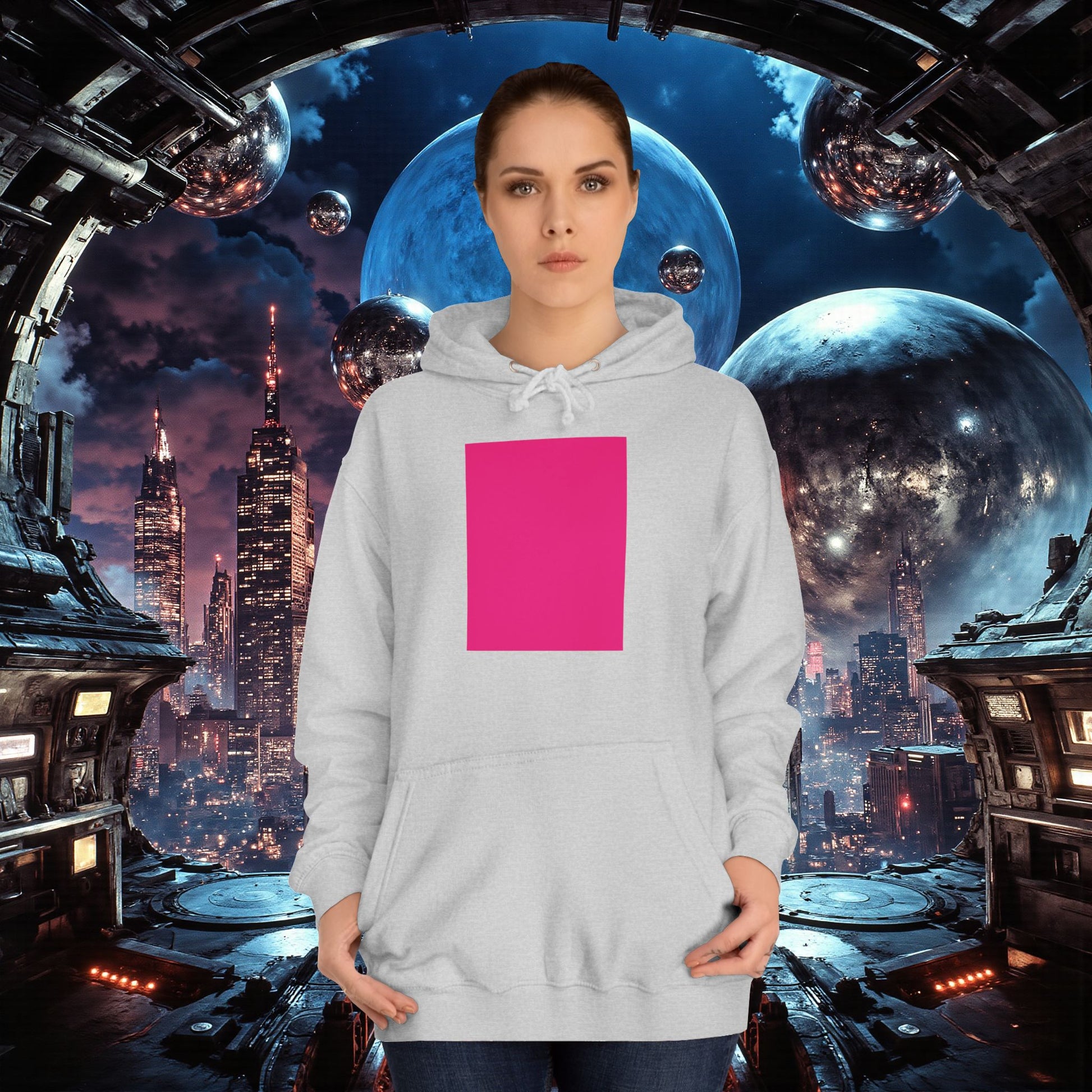 College Hoodie | Bright Pink