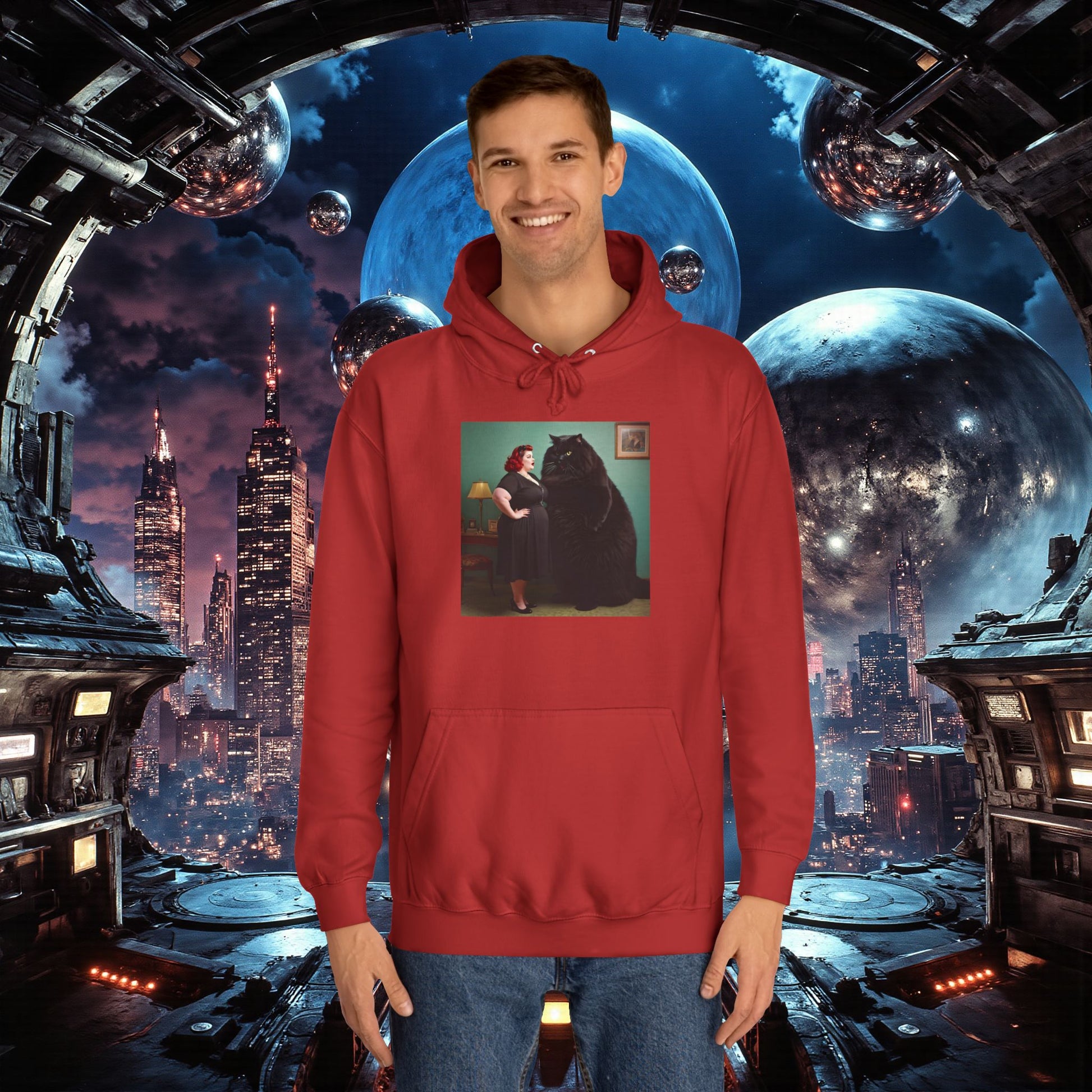 College Hoodie | Black Pussy