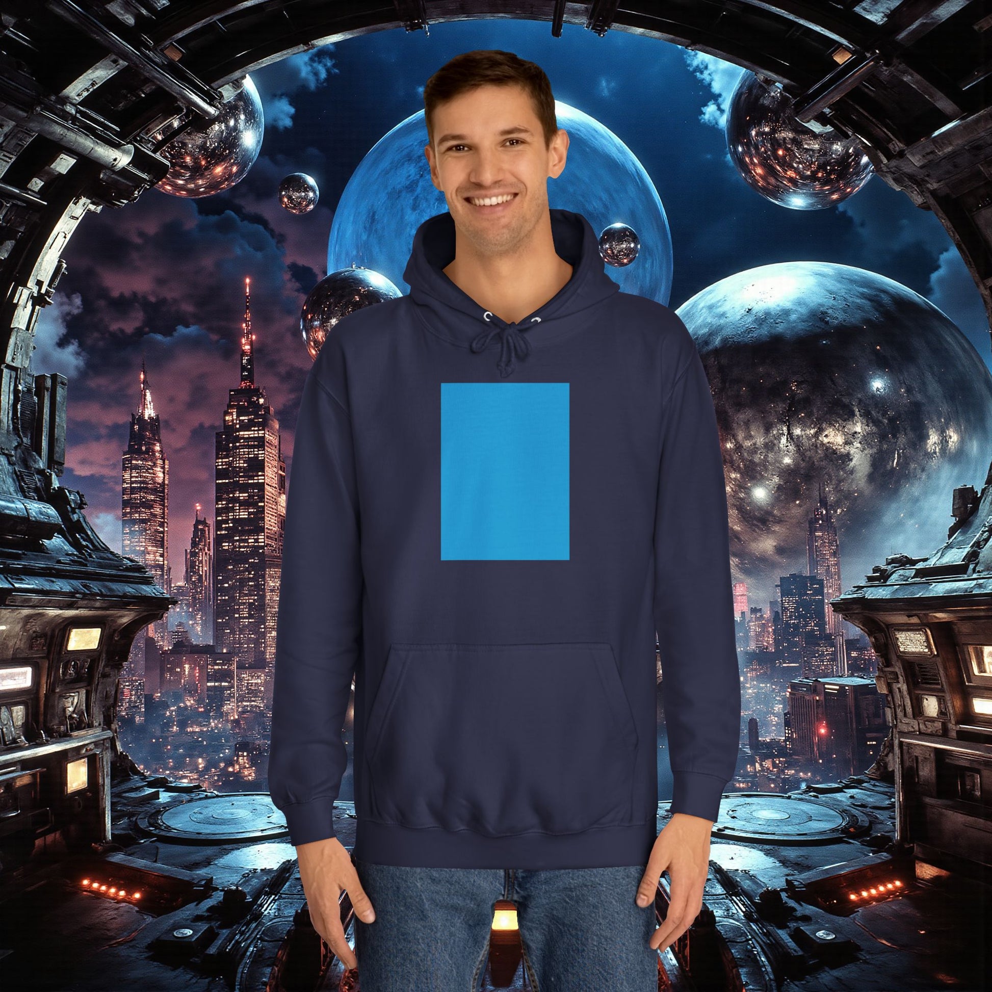 College Hoodie | Bright Blue