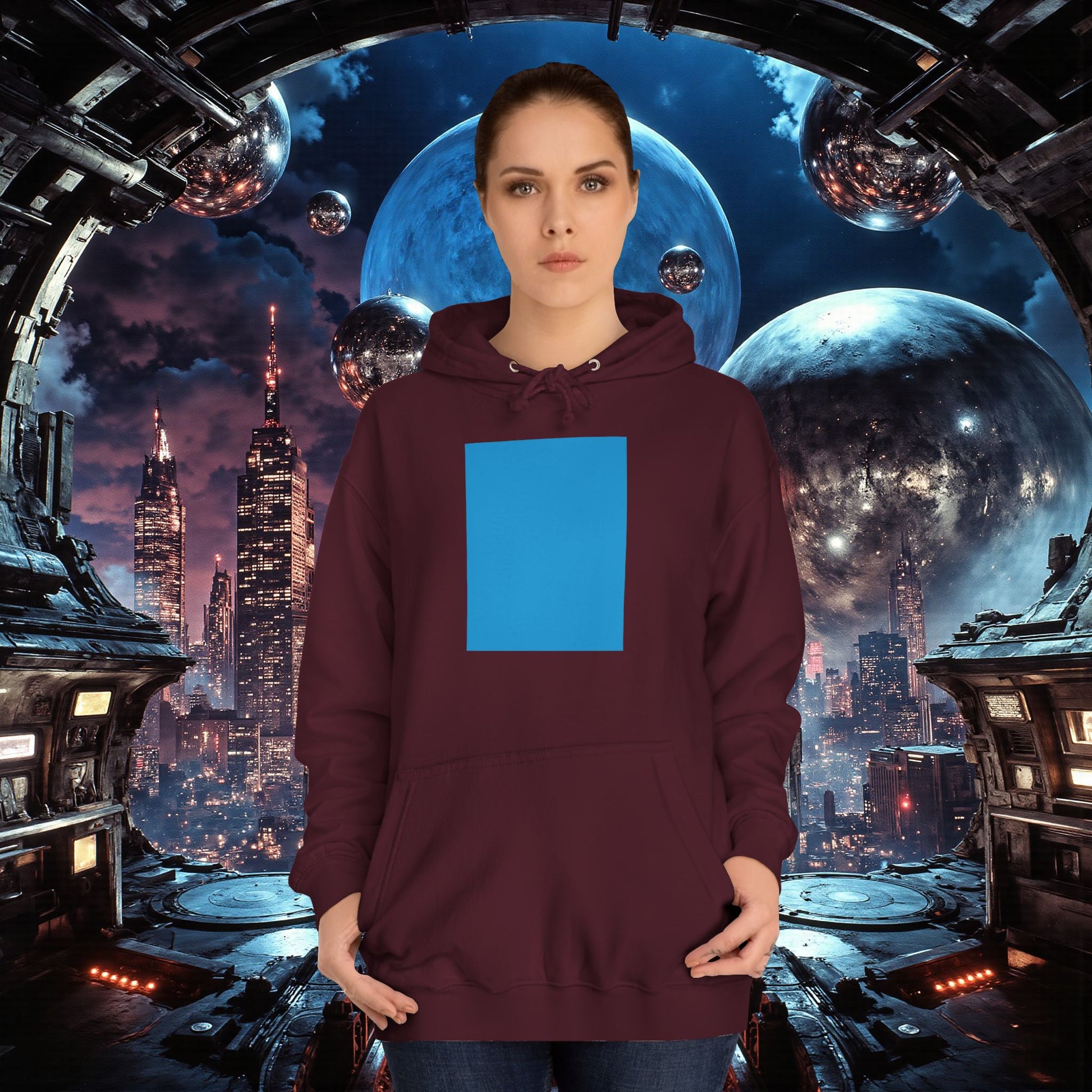 College Hoodie | Bright Blue