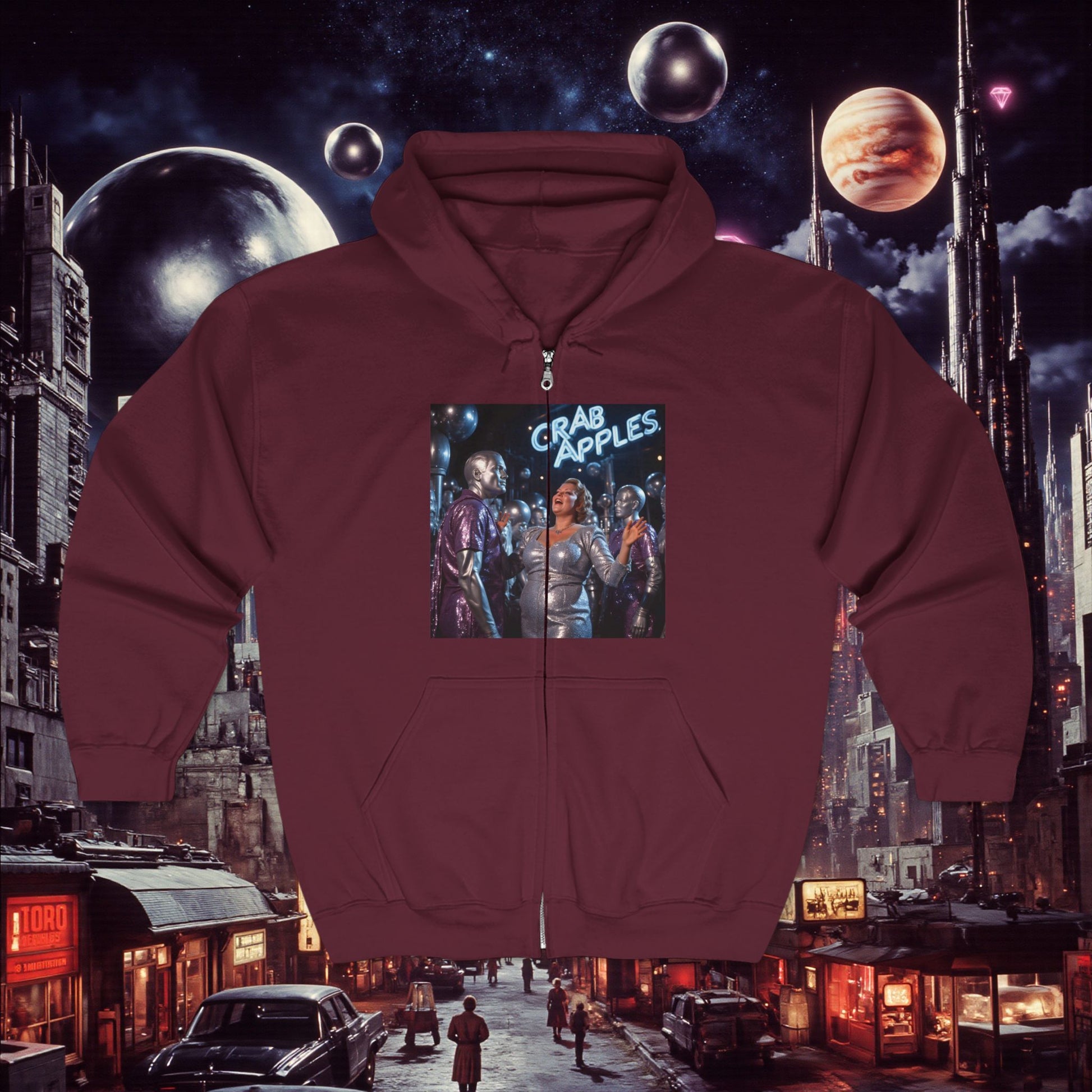 Zip Hoodie | Crab Apples