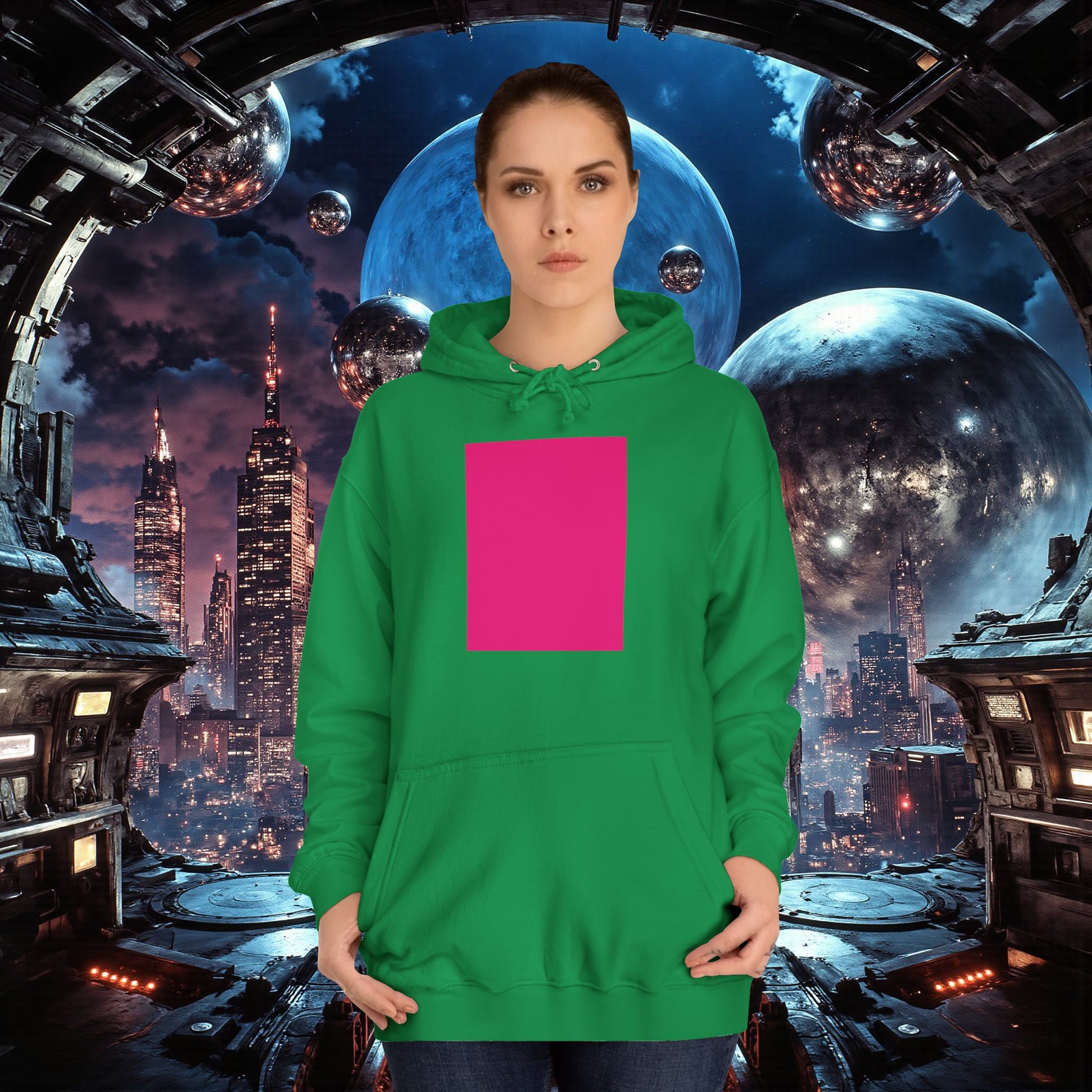 College Hoodie | Bright Pink