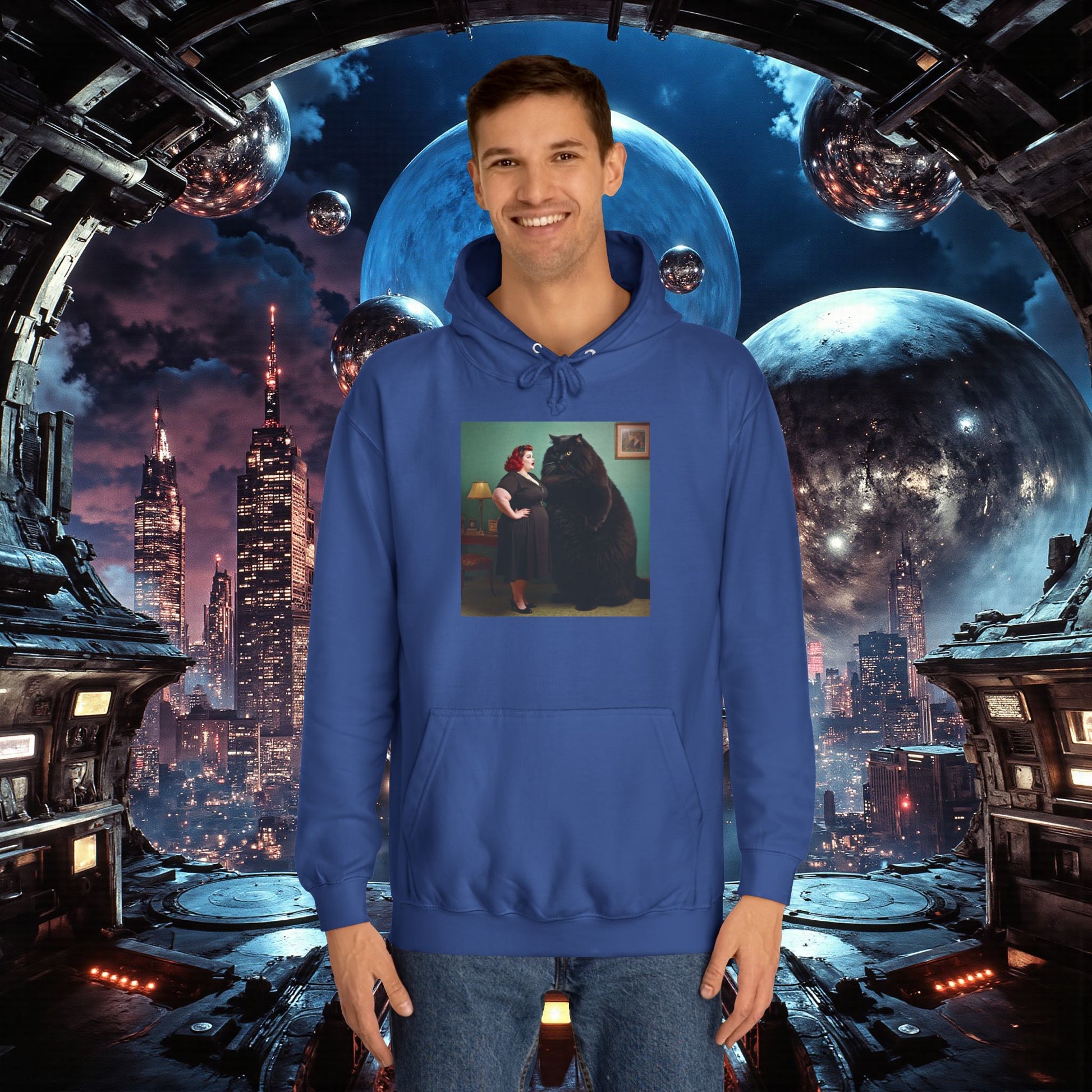 College Hoodie | Black Pussy