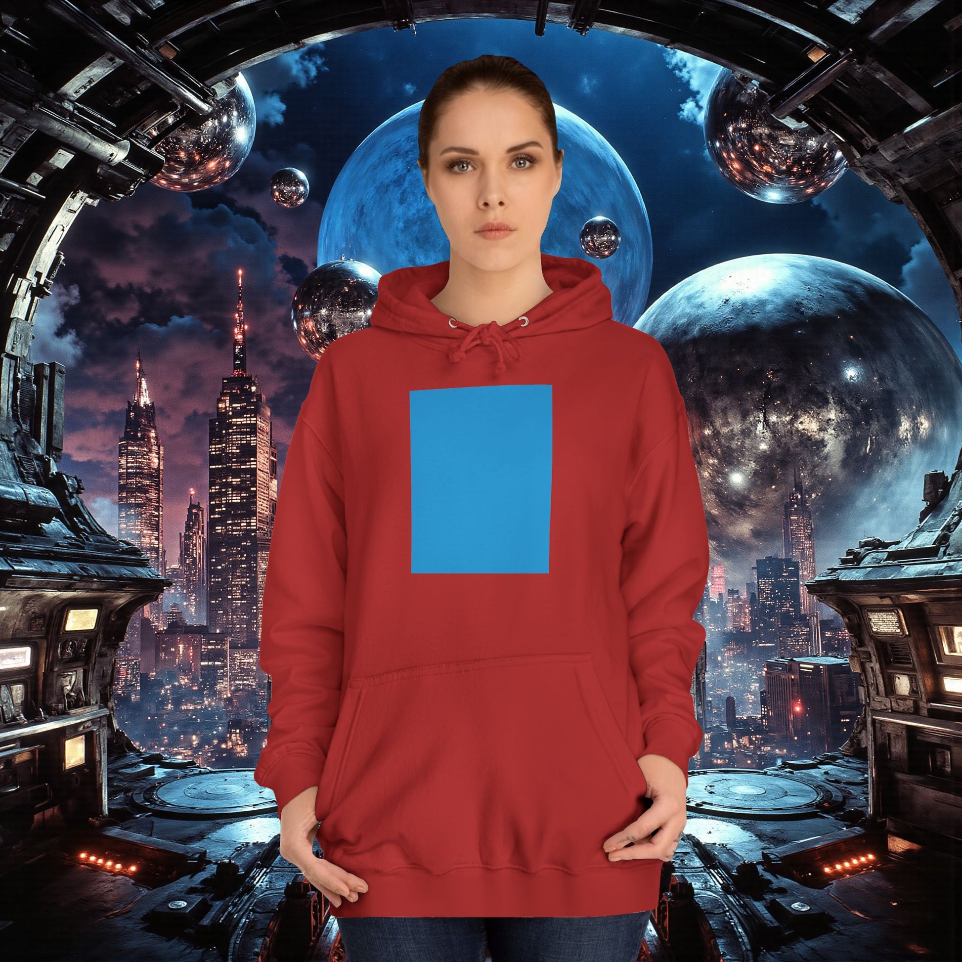 College Hoodie | Bright Blue