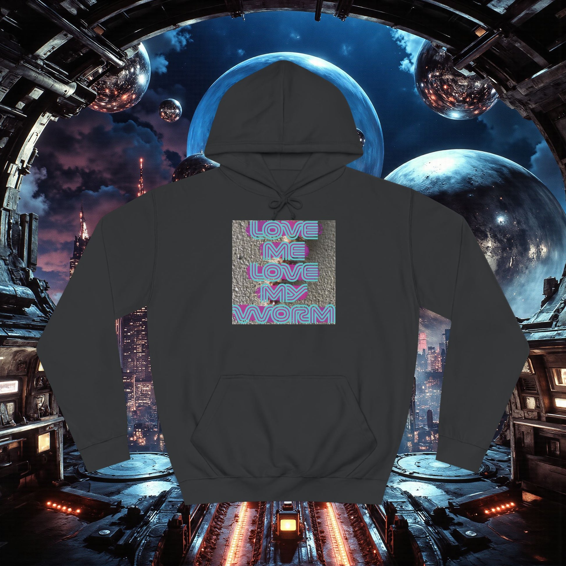 College Hoodie | Love Me Love My Worm (for the devout)