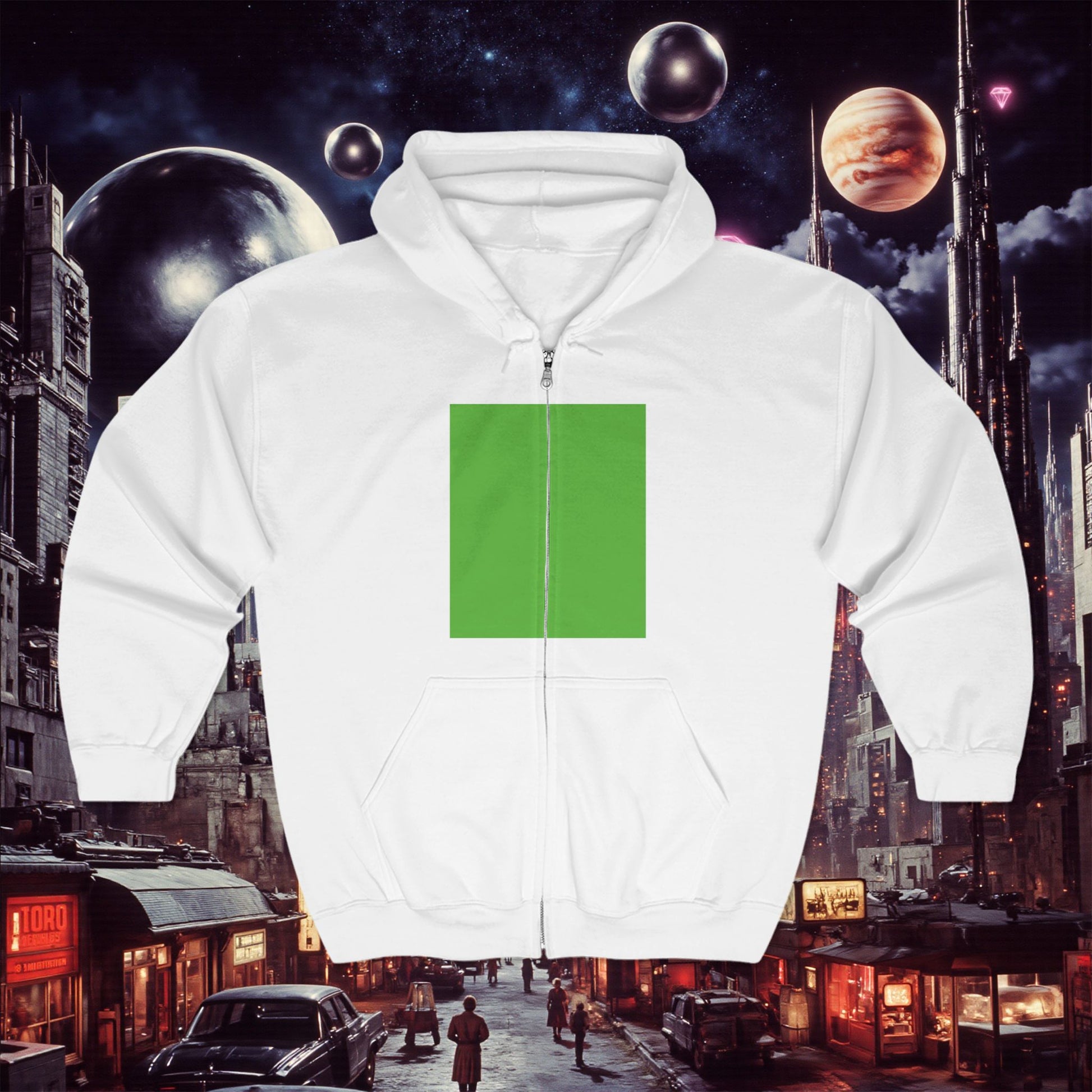 Zip Hoodie | Green