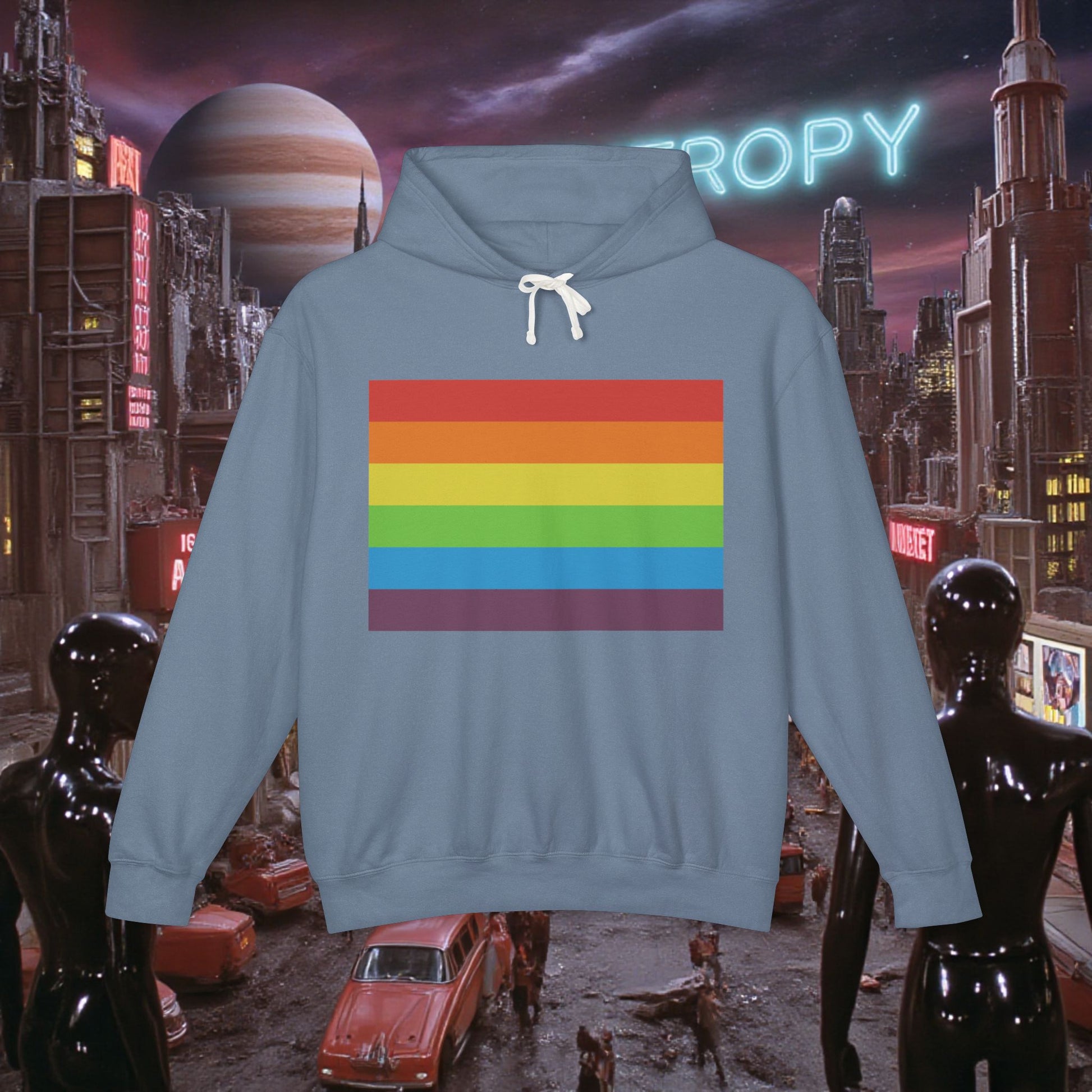 Hoodie Sweatshirt | Vintage Pride Flag