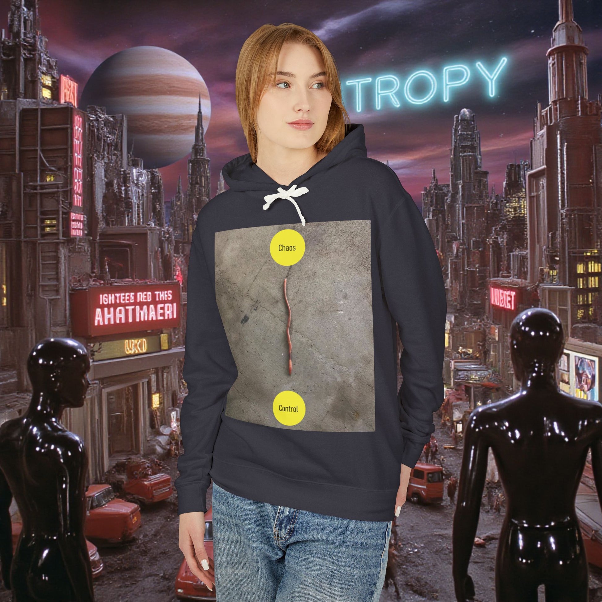 Hoodie Sweatshirt | Control The Chaos Control The Worm