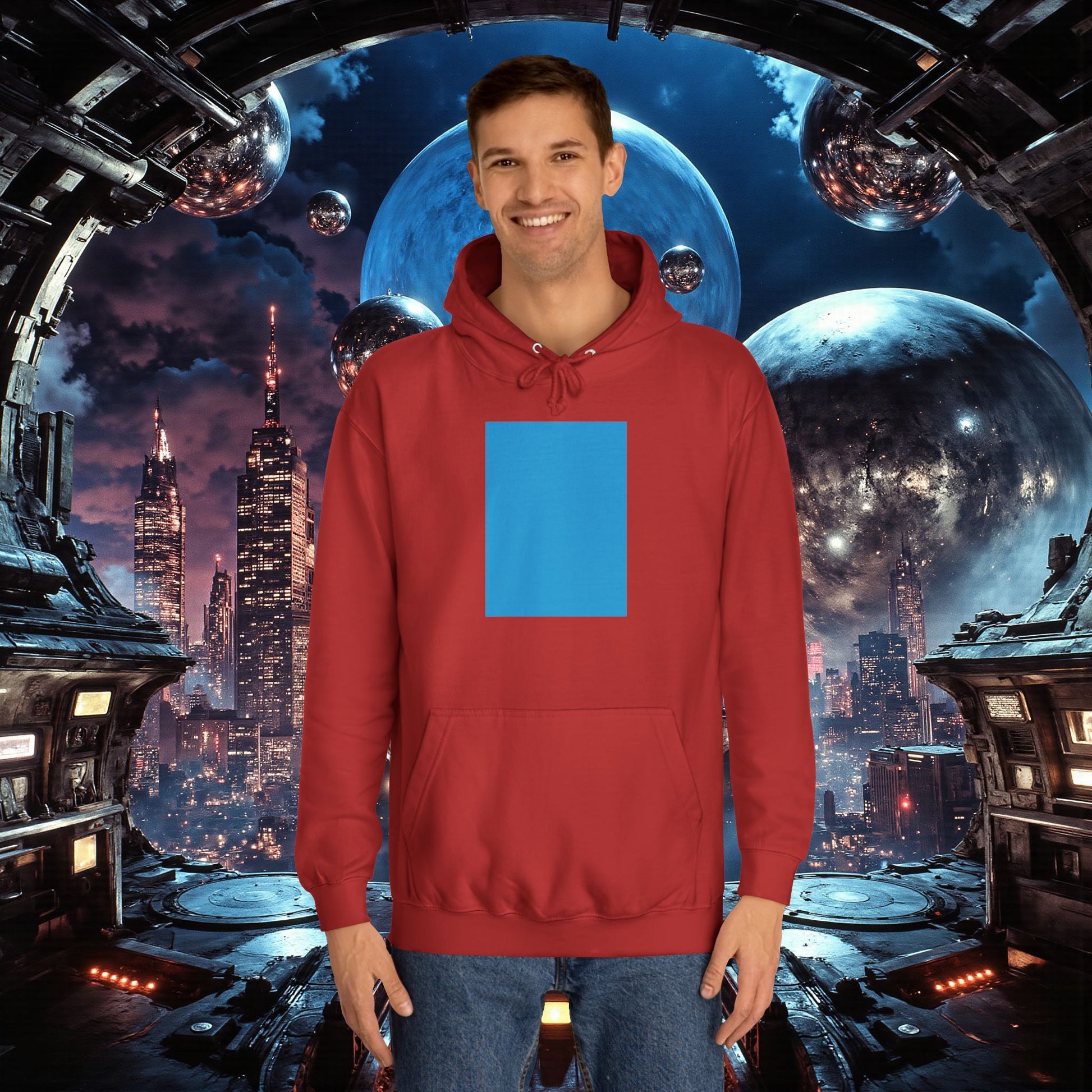 College Hoodie | Bright Blue