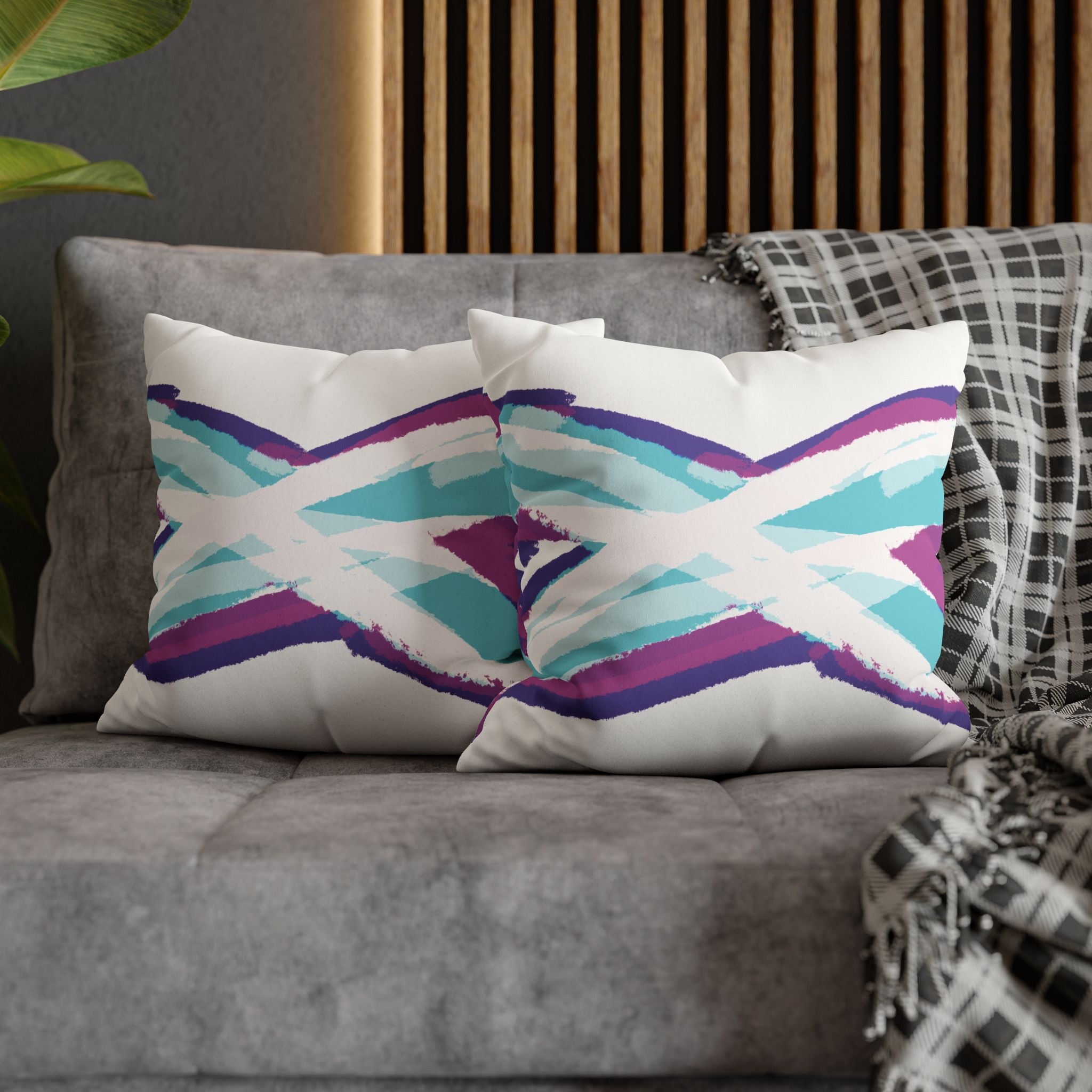Pillow Case | Faux Suede | X