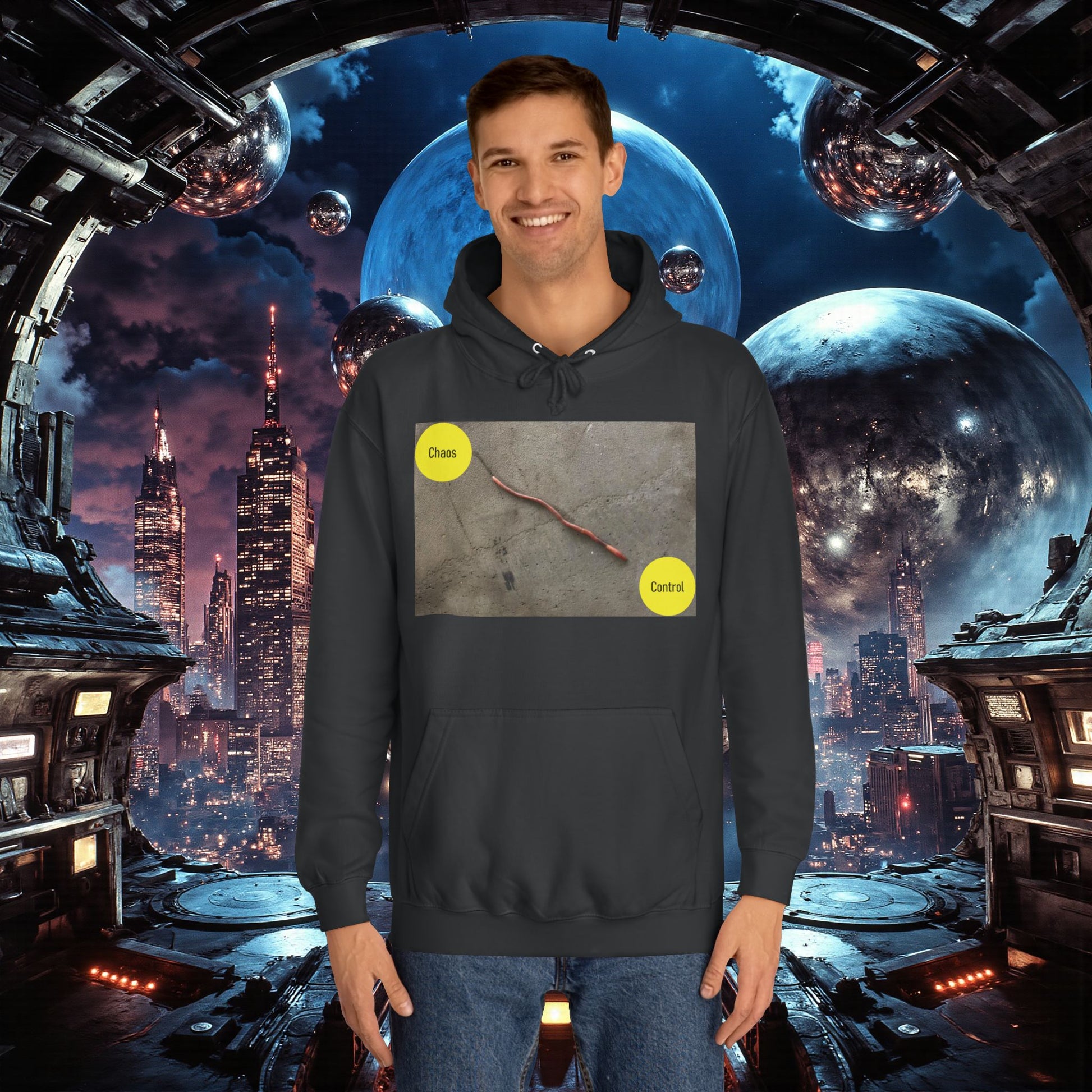 College Hoodie | Control The Chaos Control The Worm