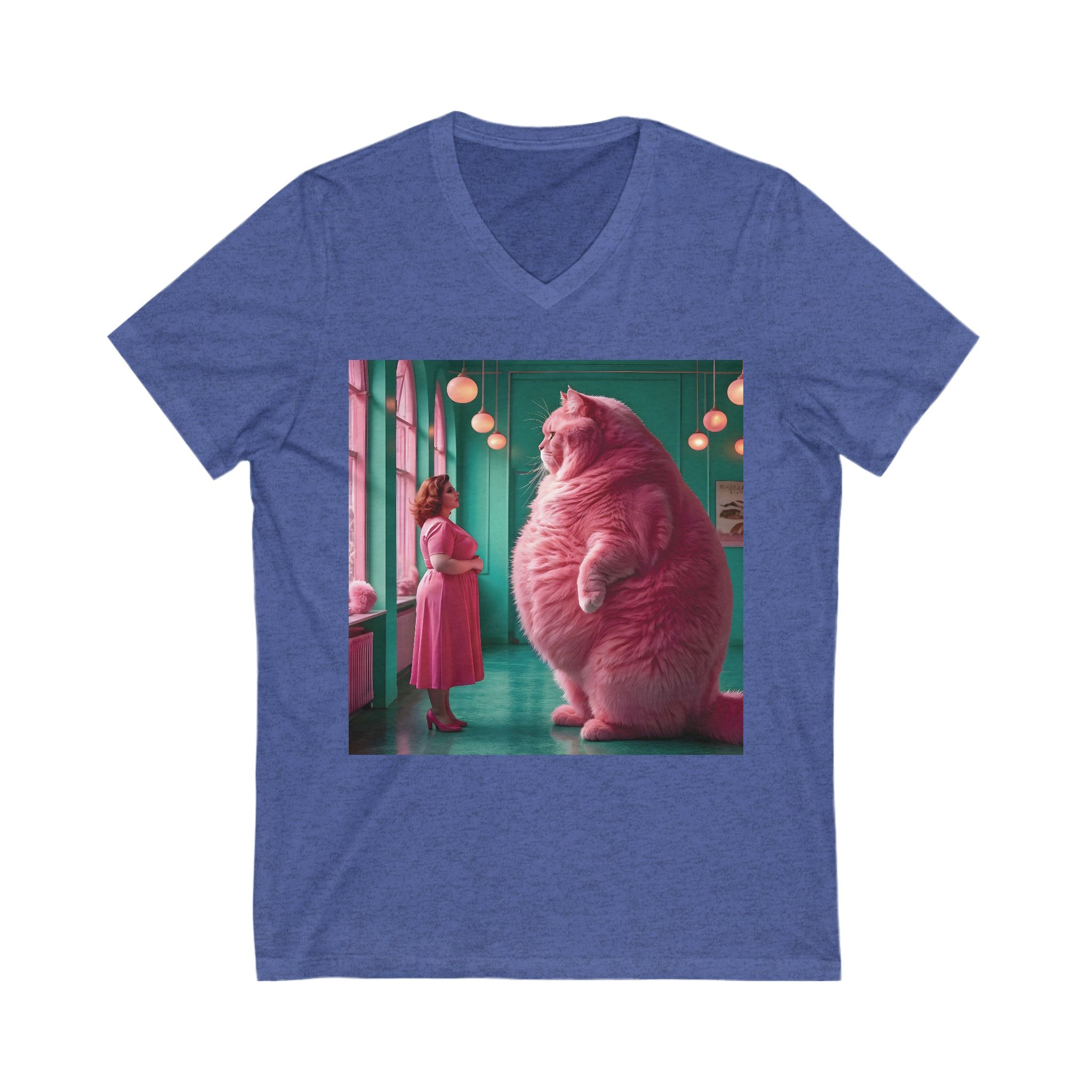 V-Neck T-Shirt | Pink Pussy