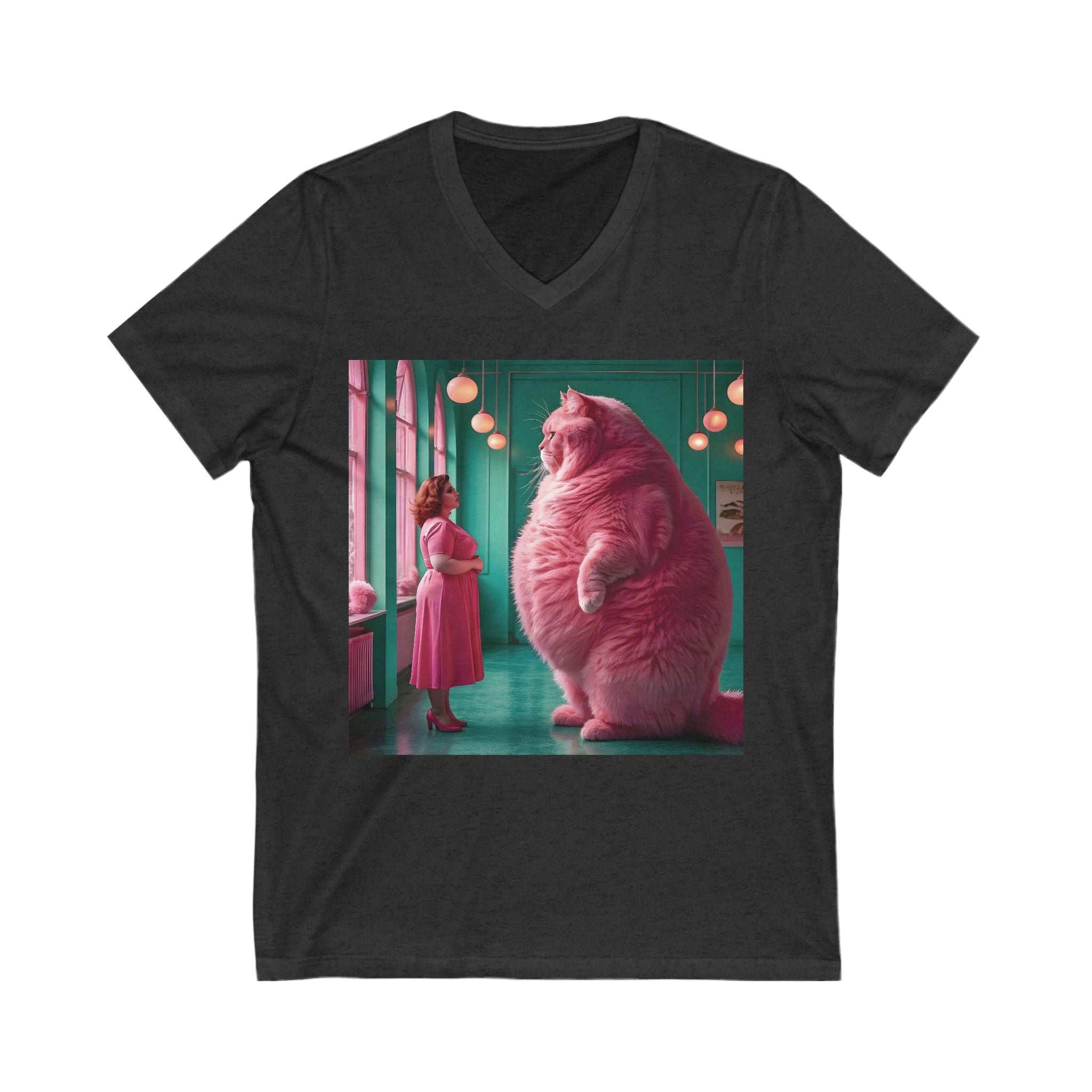 V-Neck T-Shirt | Pink Pussy