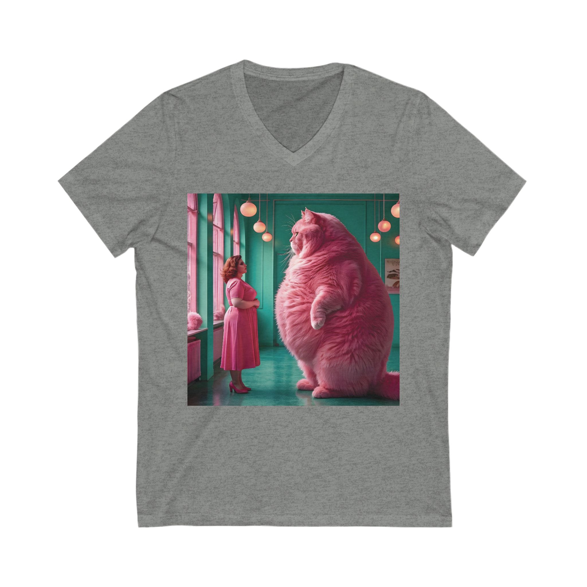 V-Neck T-Shirt | Pink Pussy