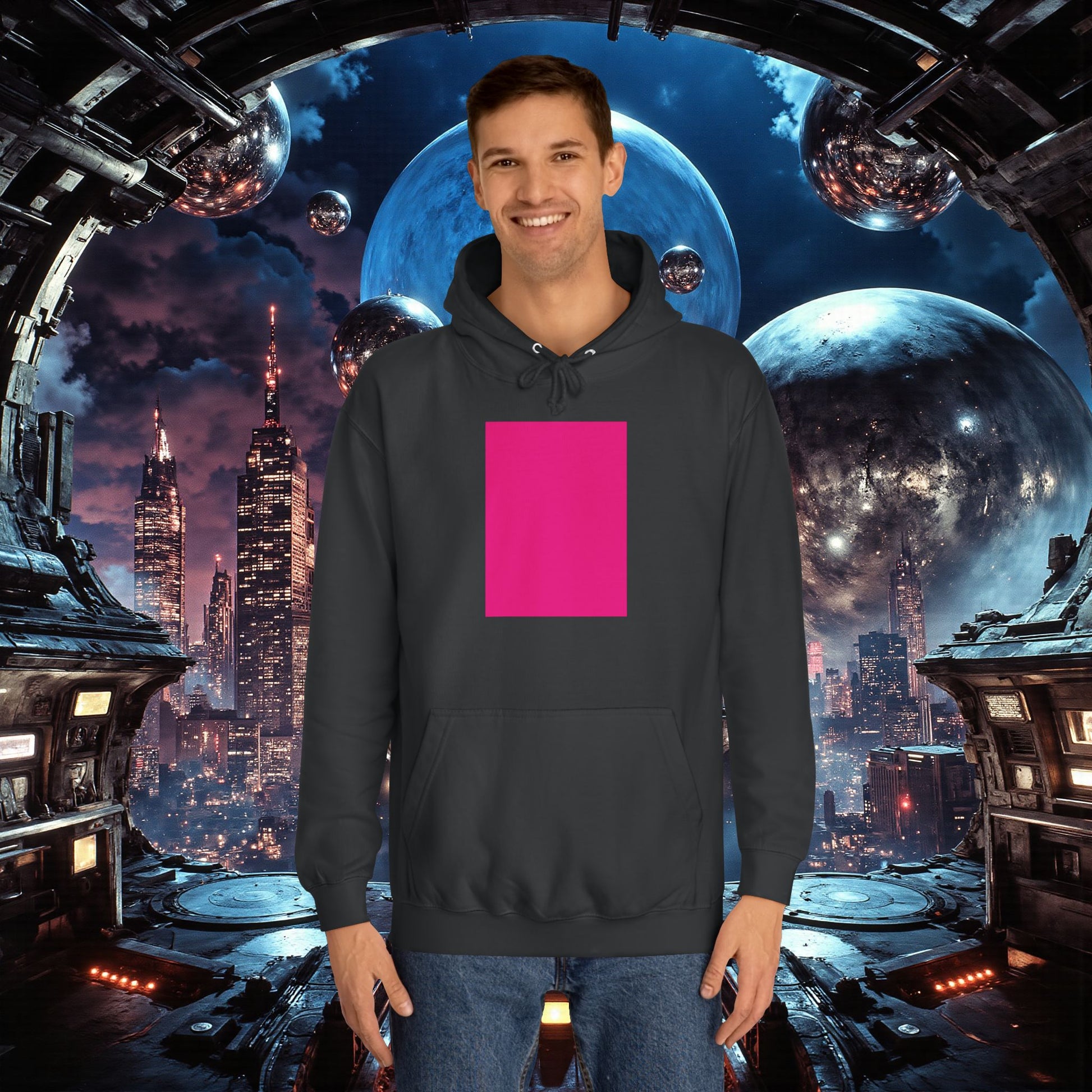 College Hoodie | Bright Pink