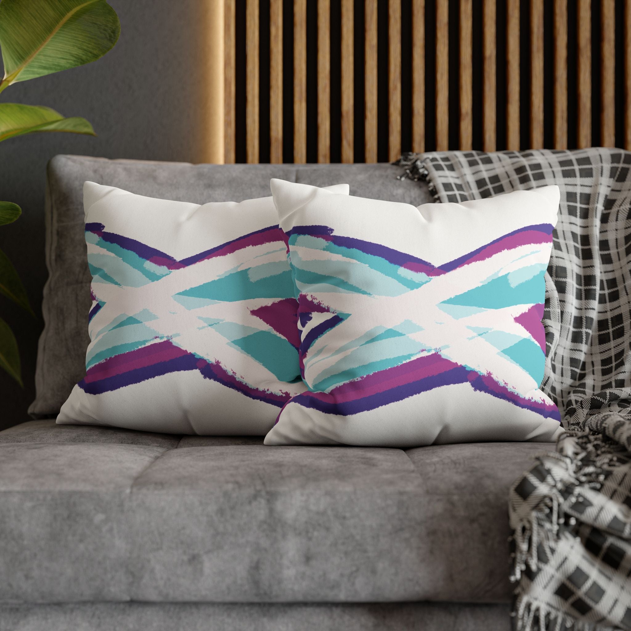Pillow Case | Faux Suede | X